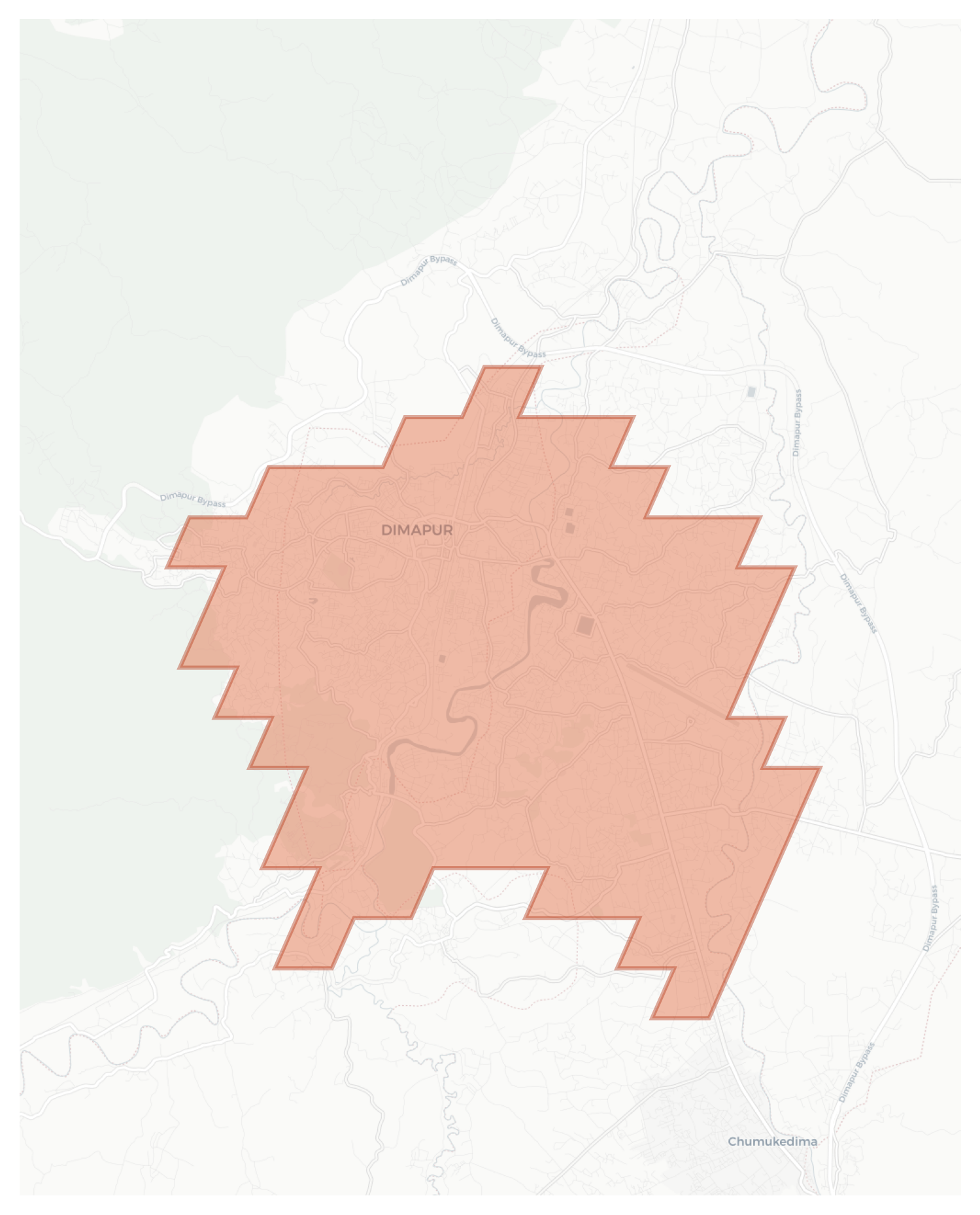 Dimapur geographic map