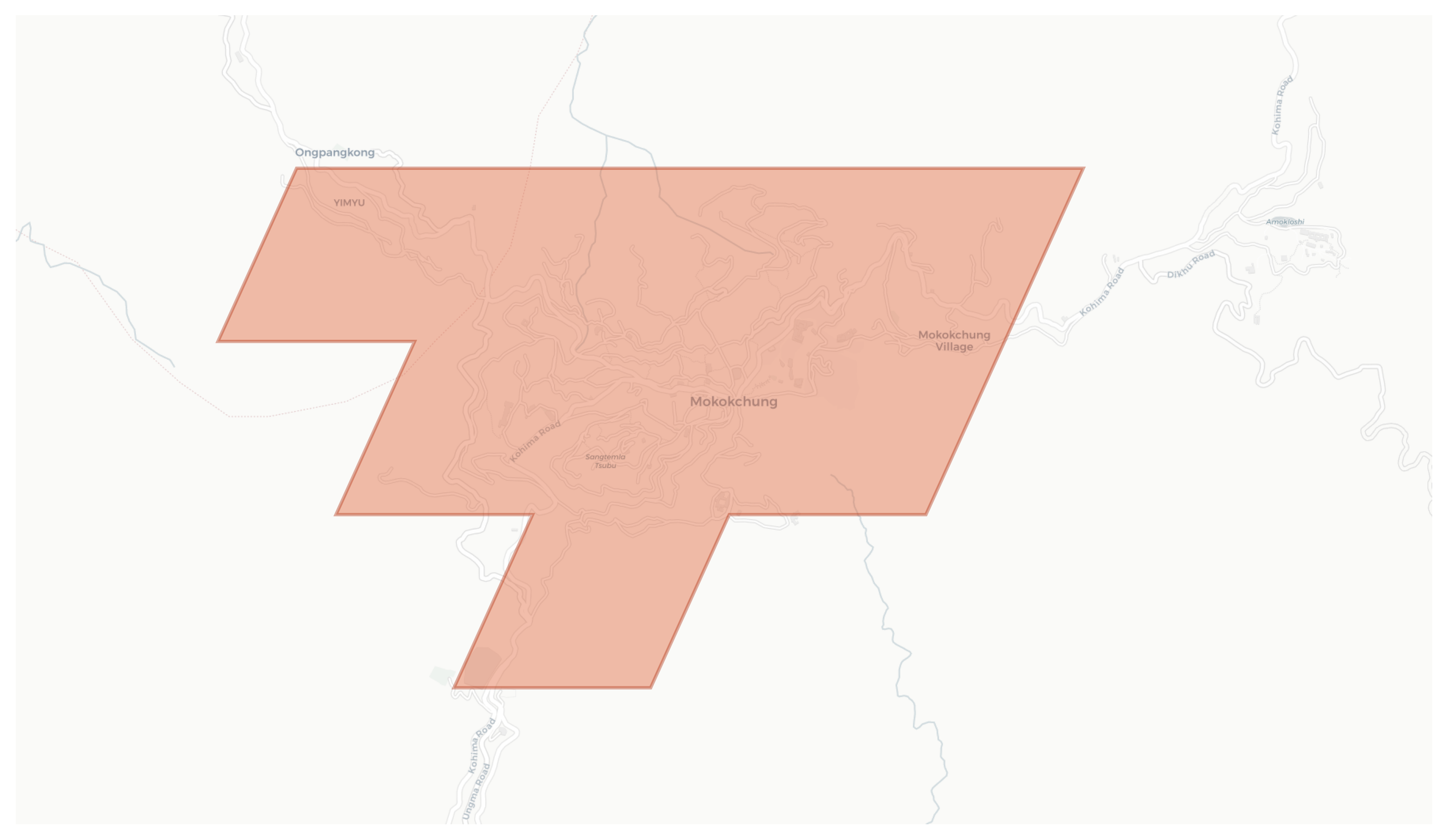 Mokokchung geographic map