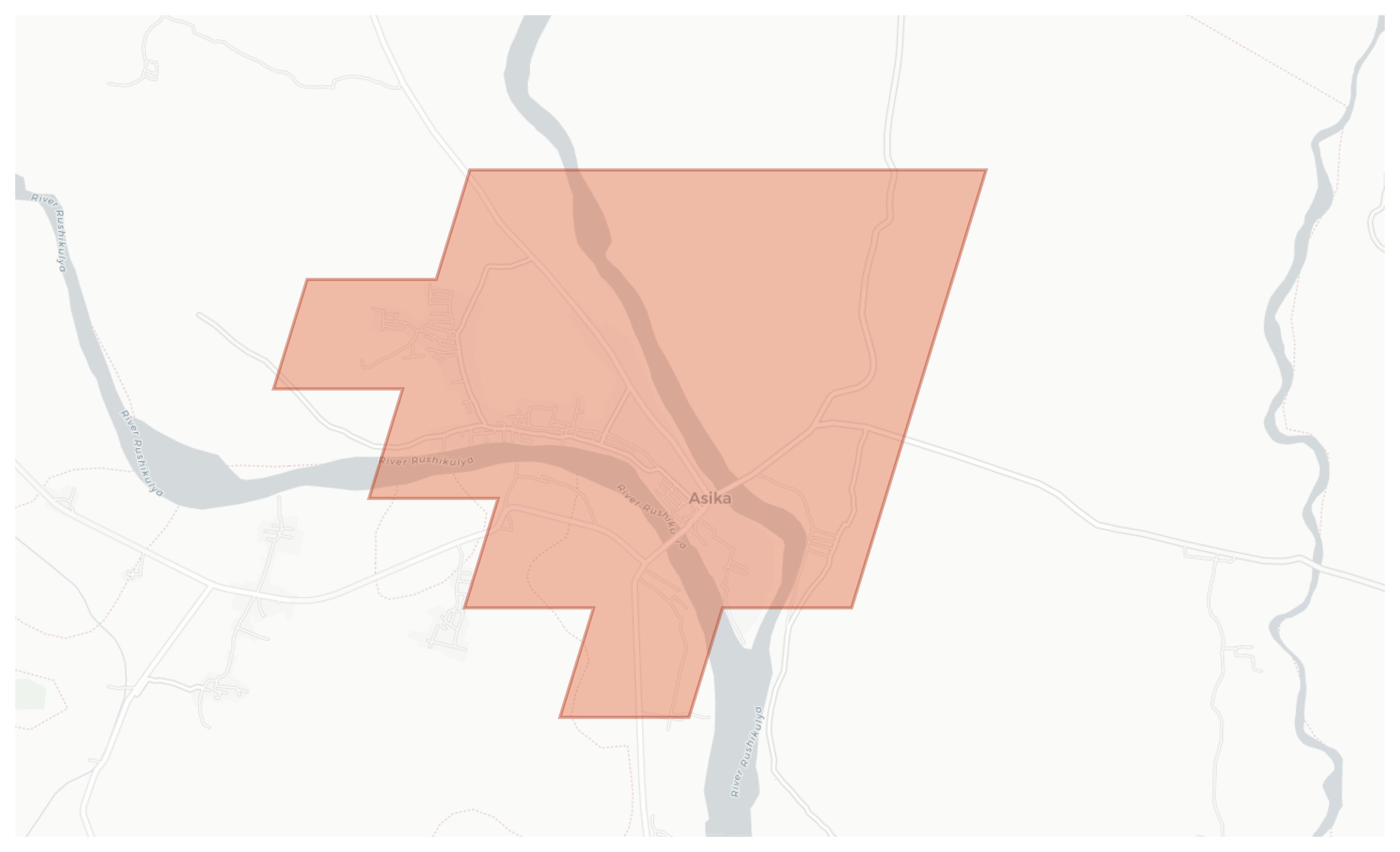 Asika geographic map