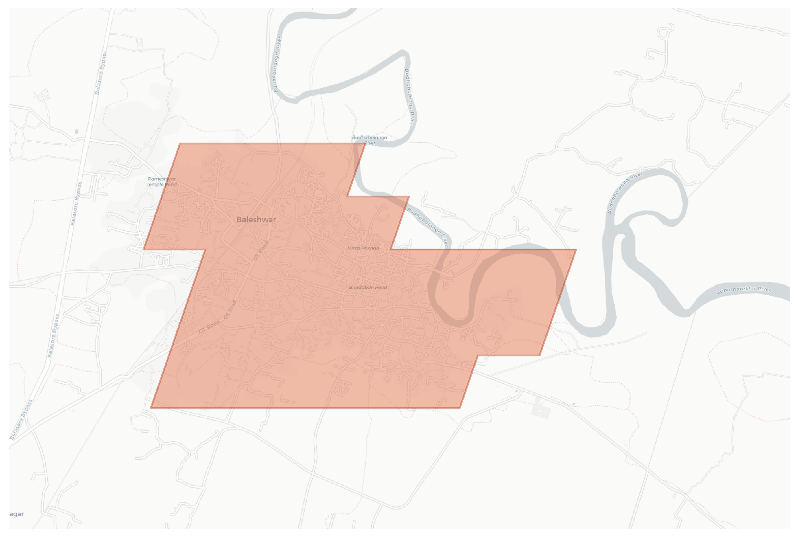 Balasore geographic map