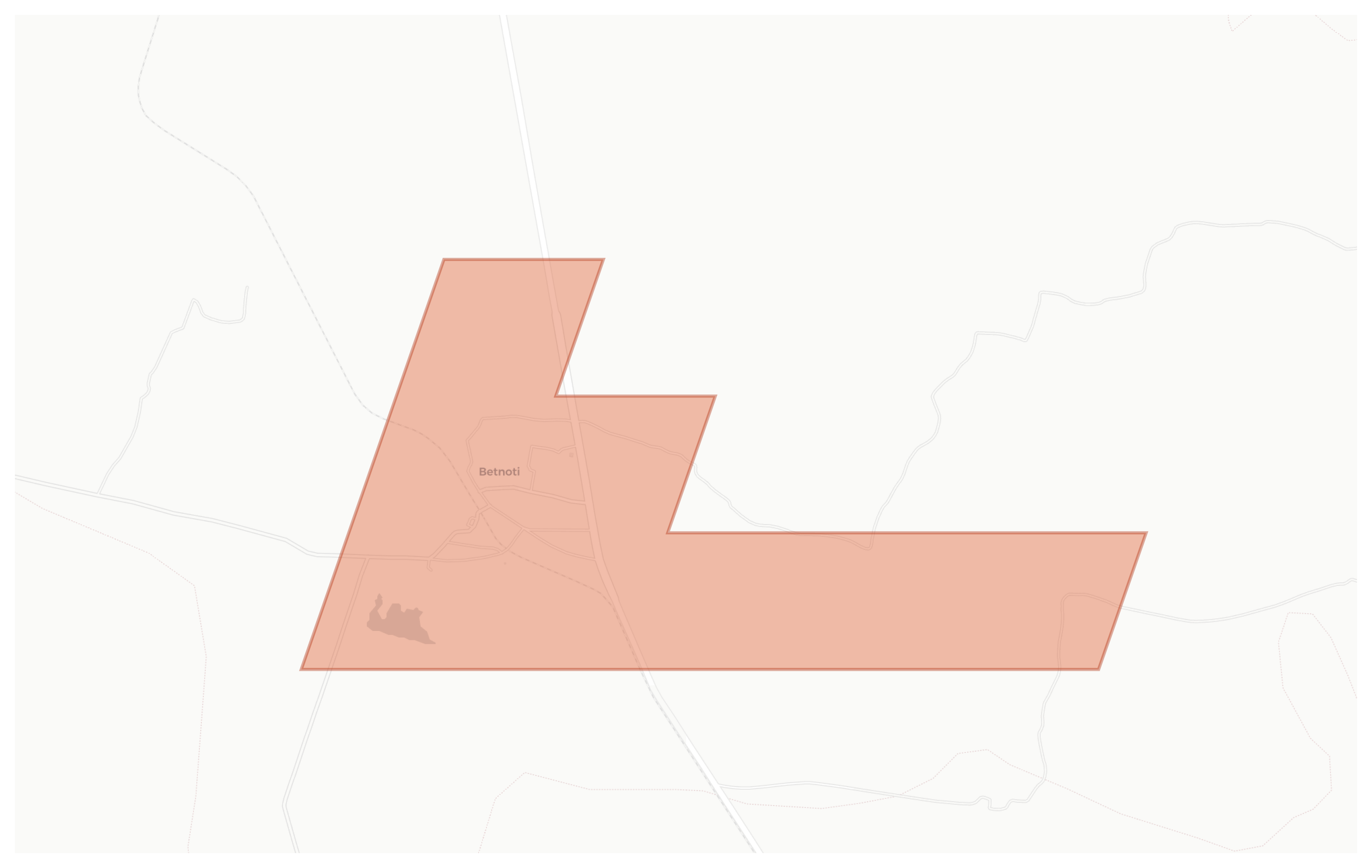 Betnoti geographic map