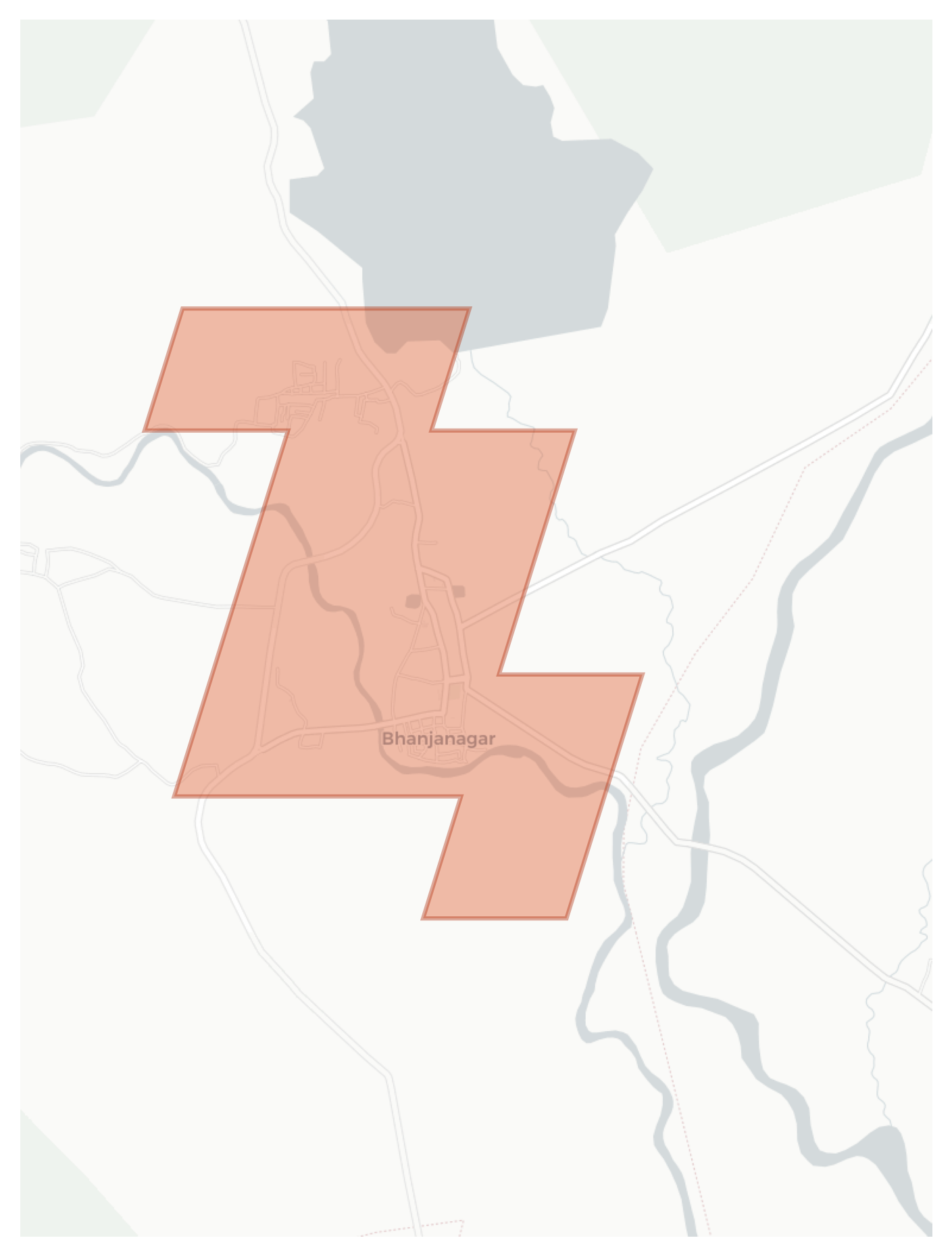 Bhanjanagar geographic map