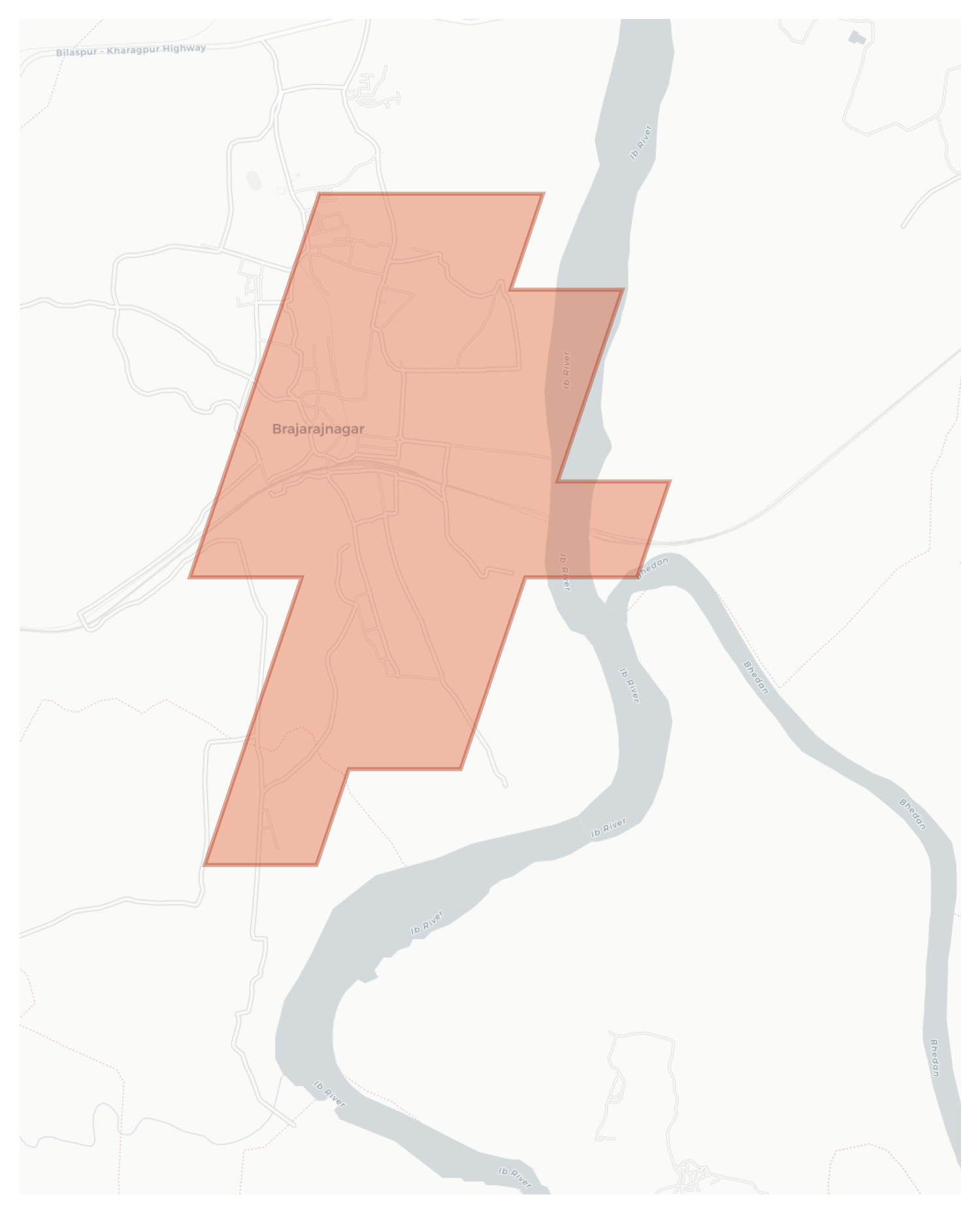 Brajarajnagar geographic map