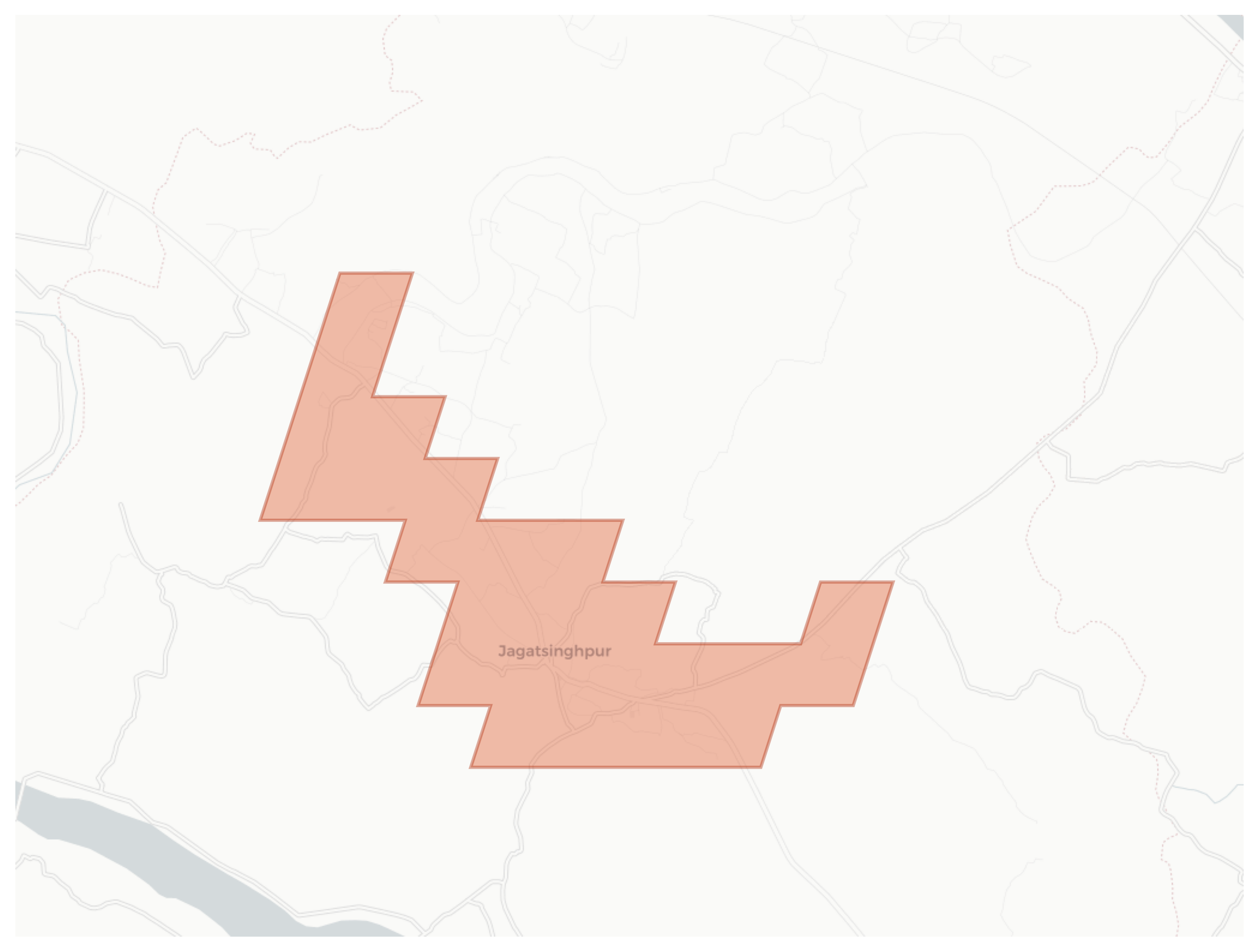 Jagatsinghpur geographic map