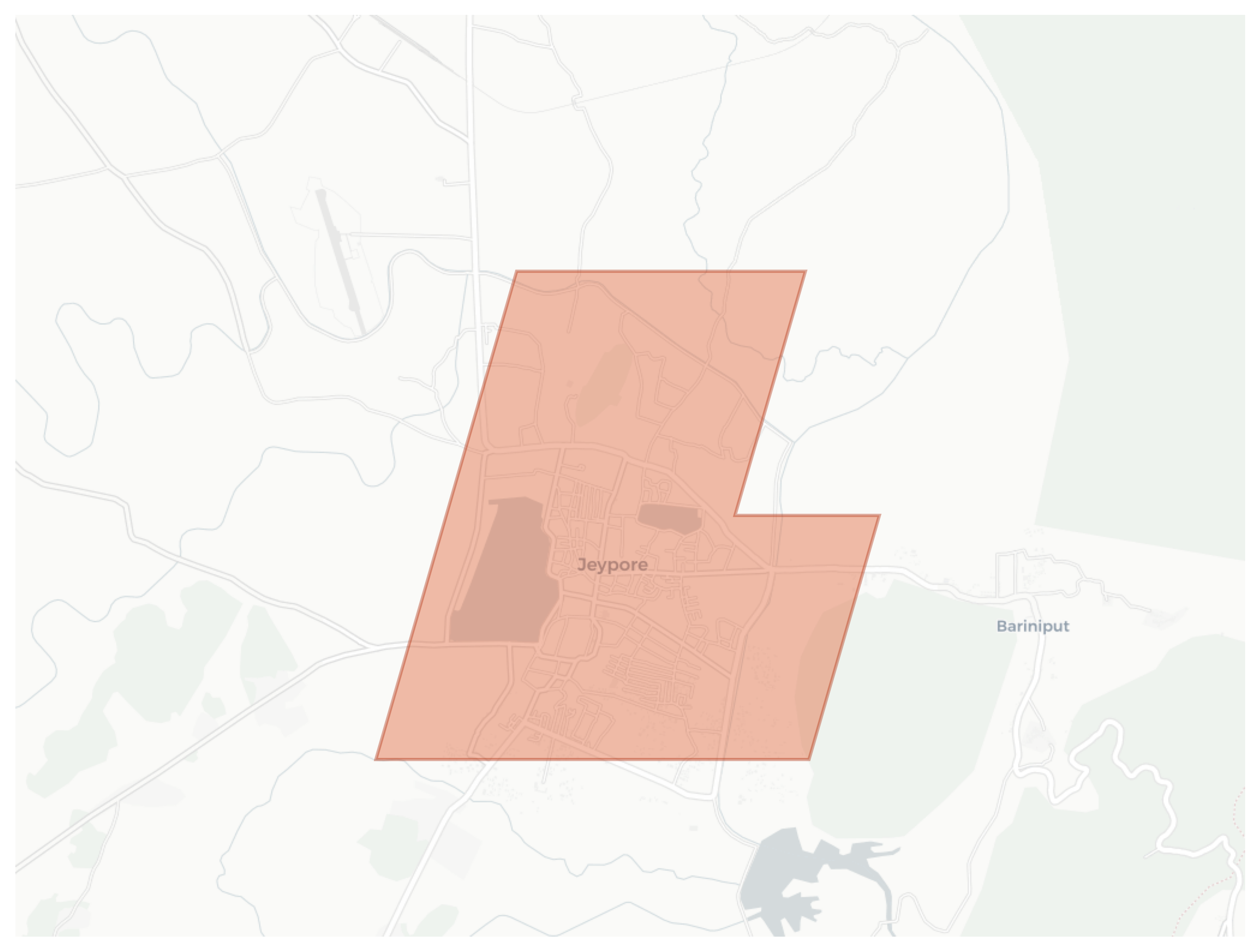 Jeypore geographic map
