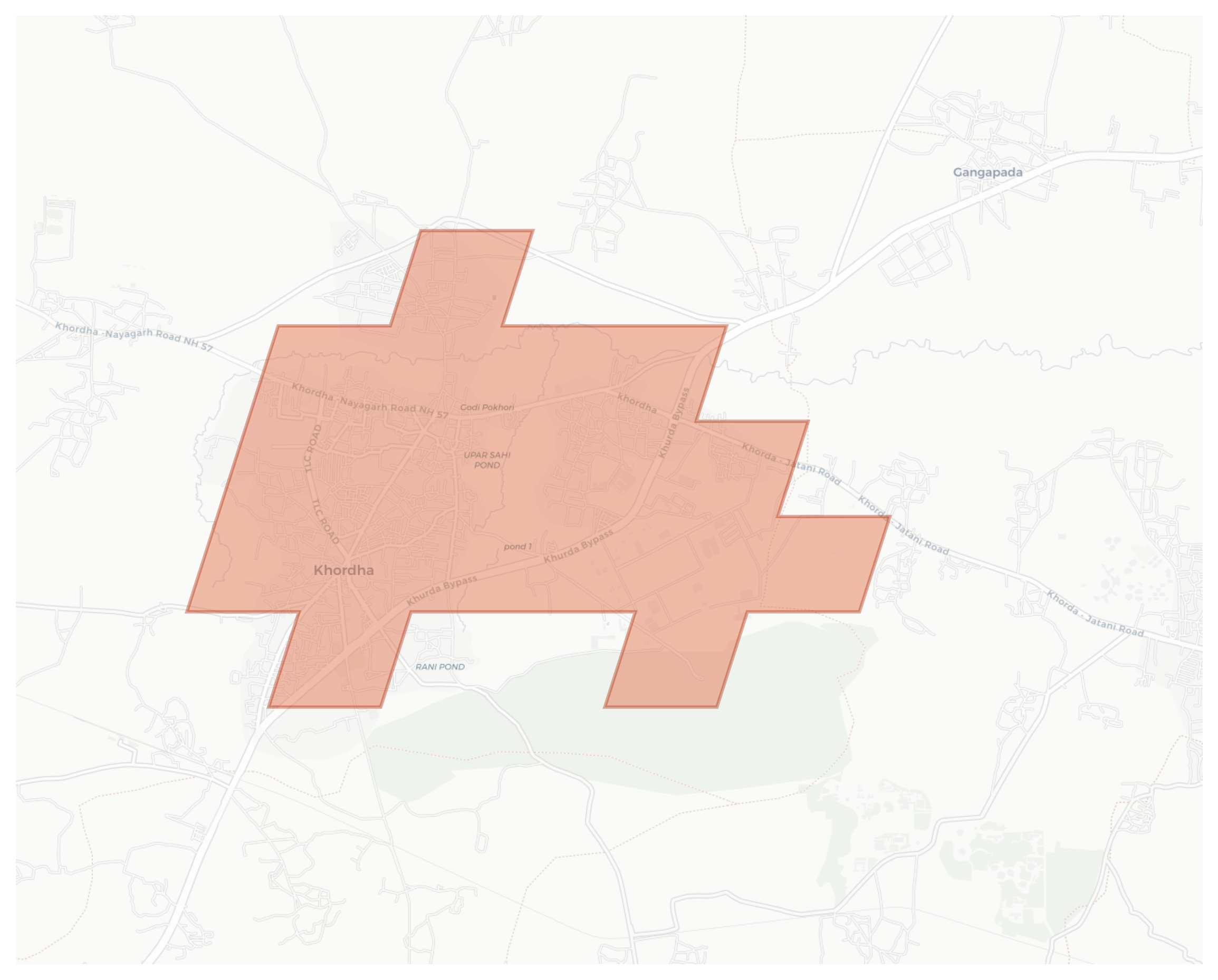 Khordha geographic map