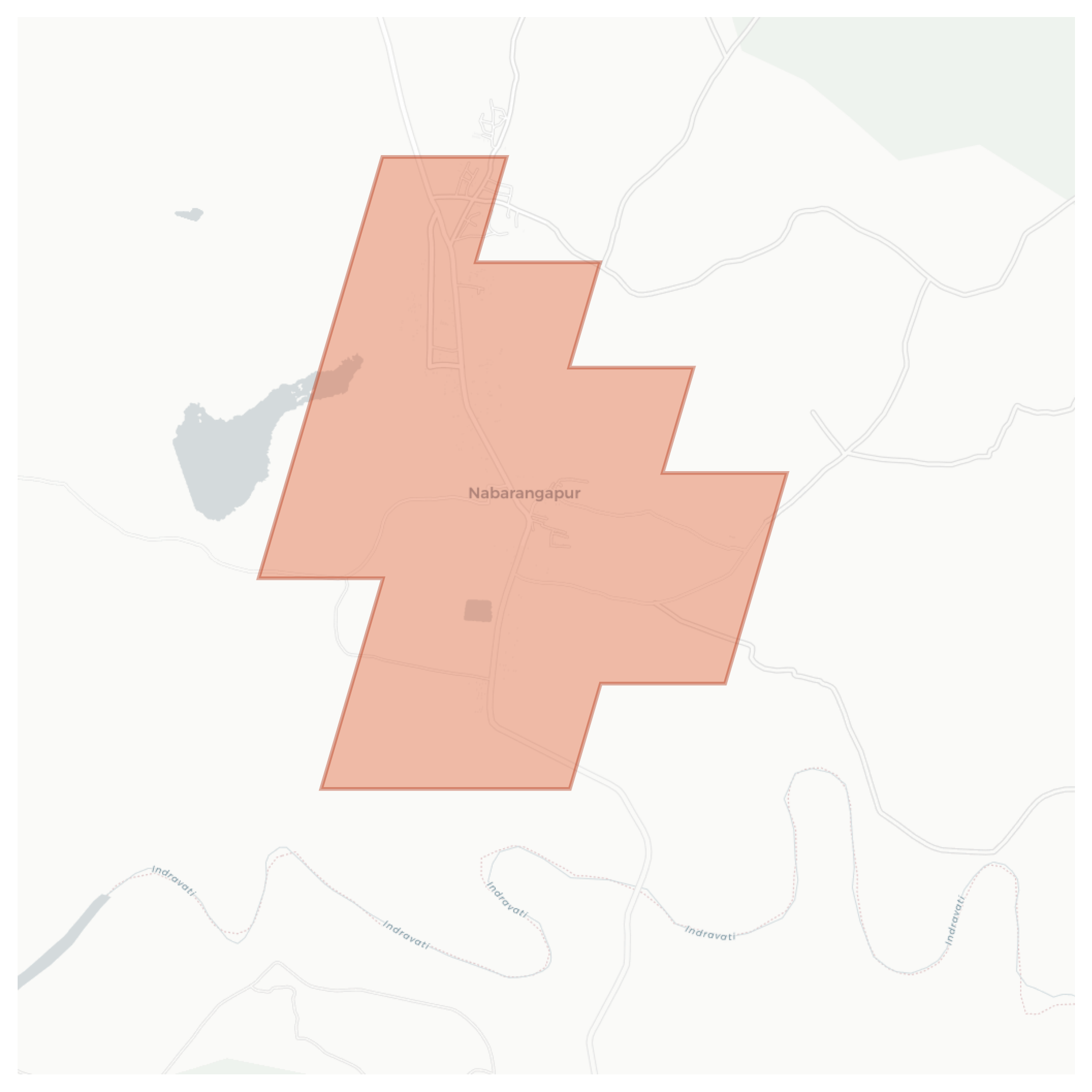Nabarangapur geographic map
