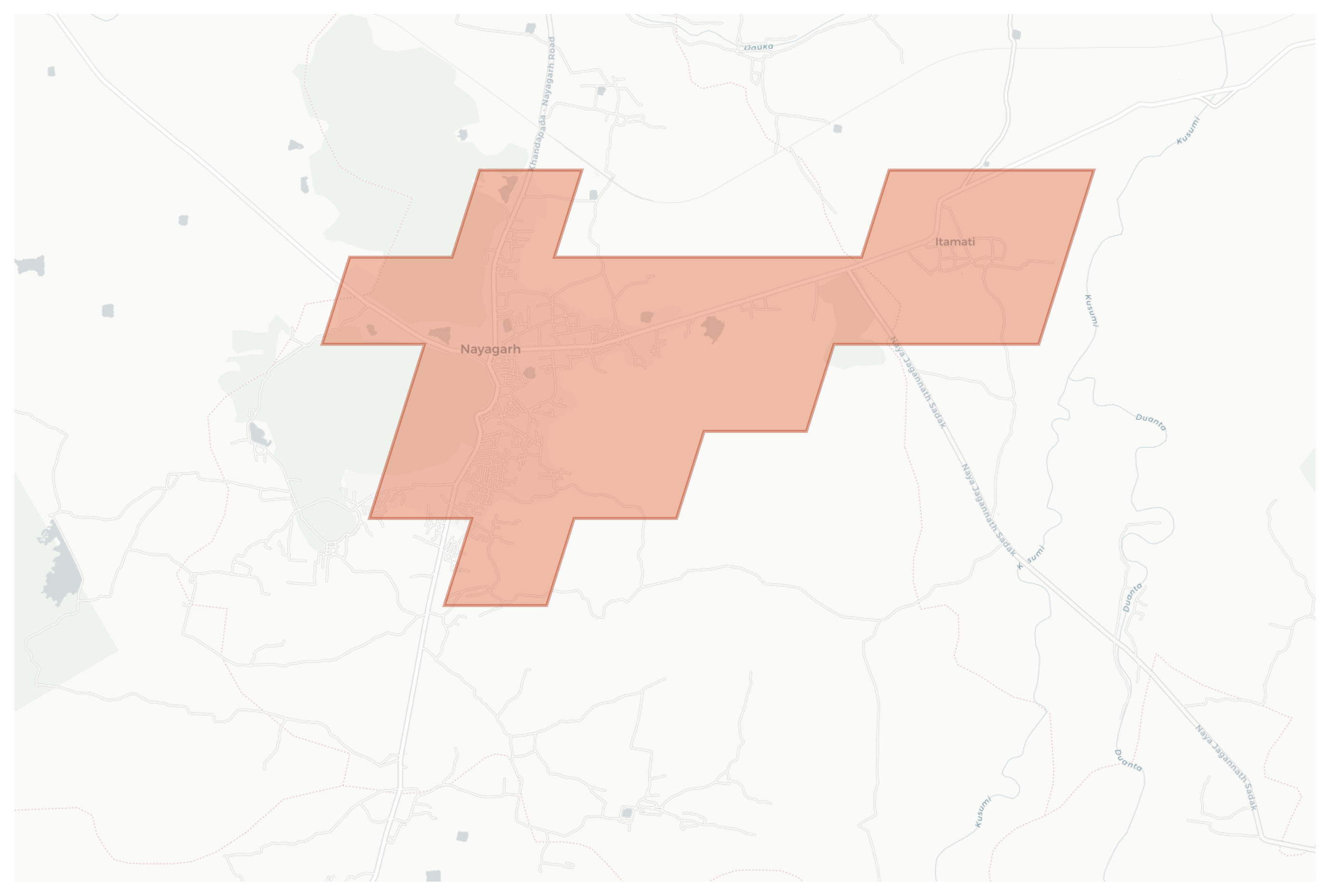 Nayagarh geographic map