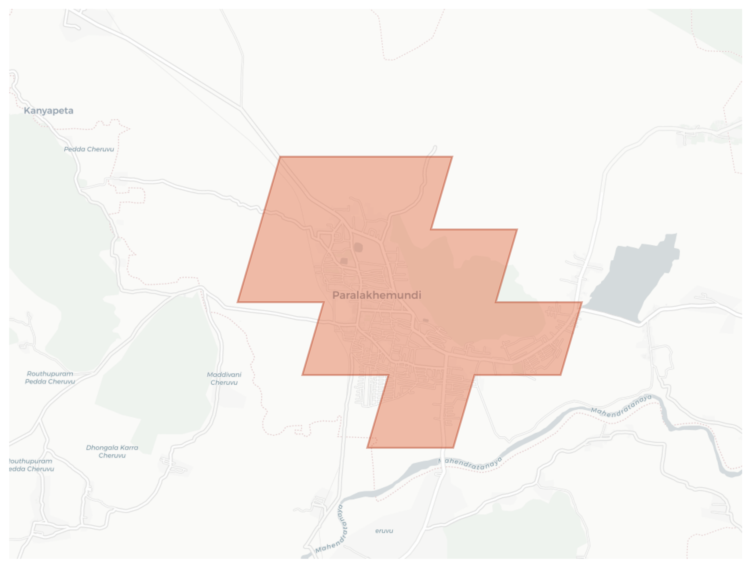 Paralakhemundi geographic map