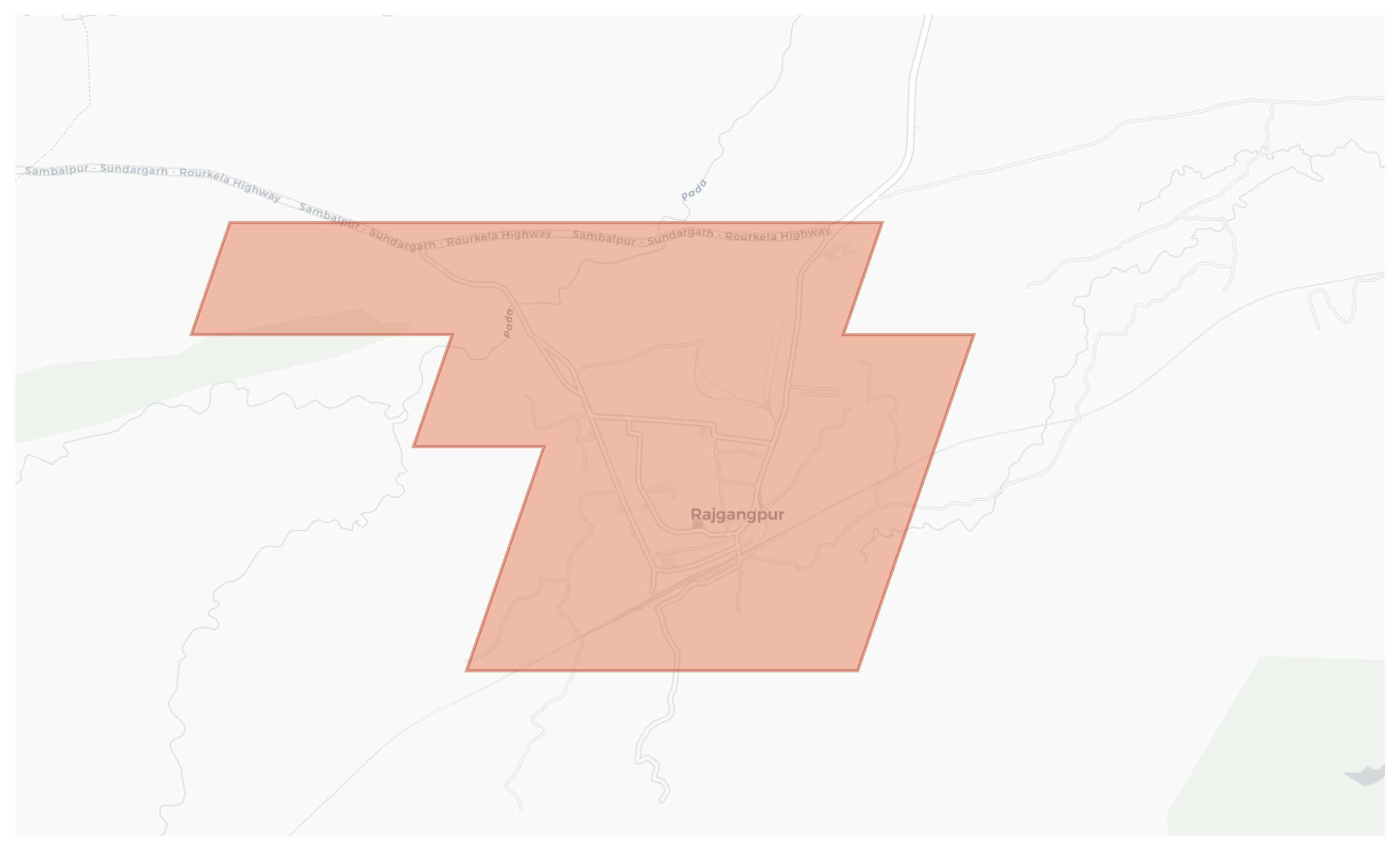 Rajgangpur geographic map