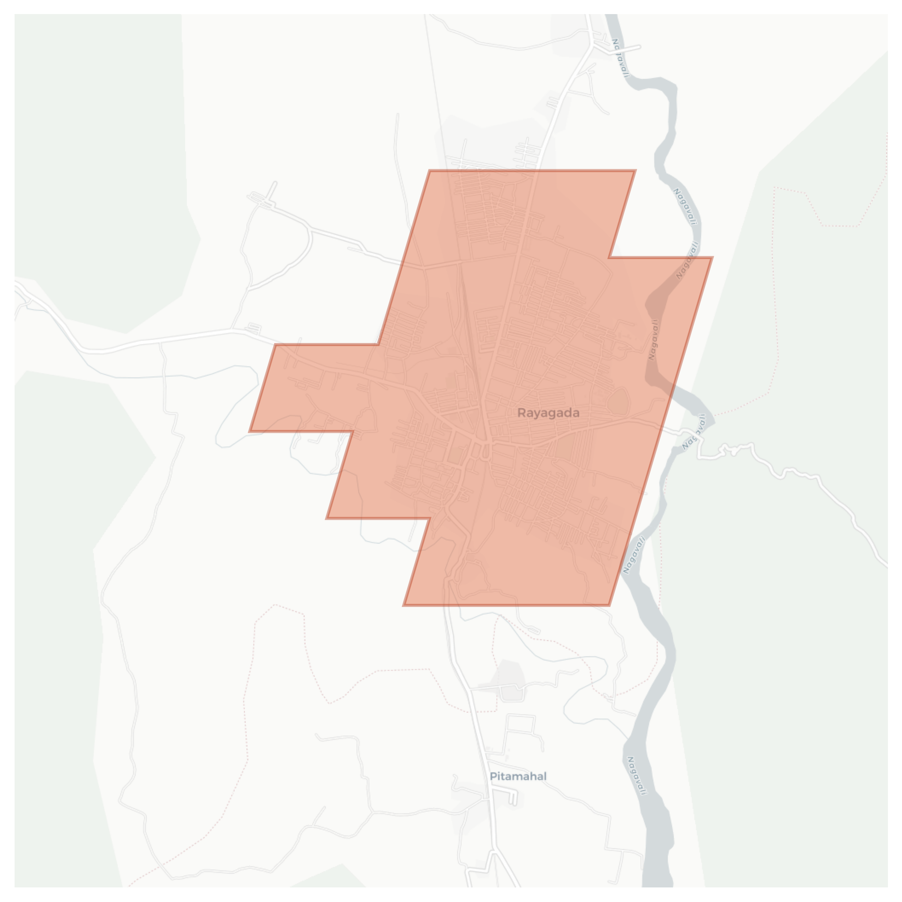 Rayagada geographic map