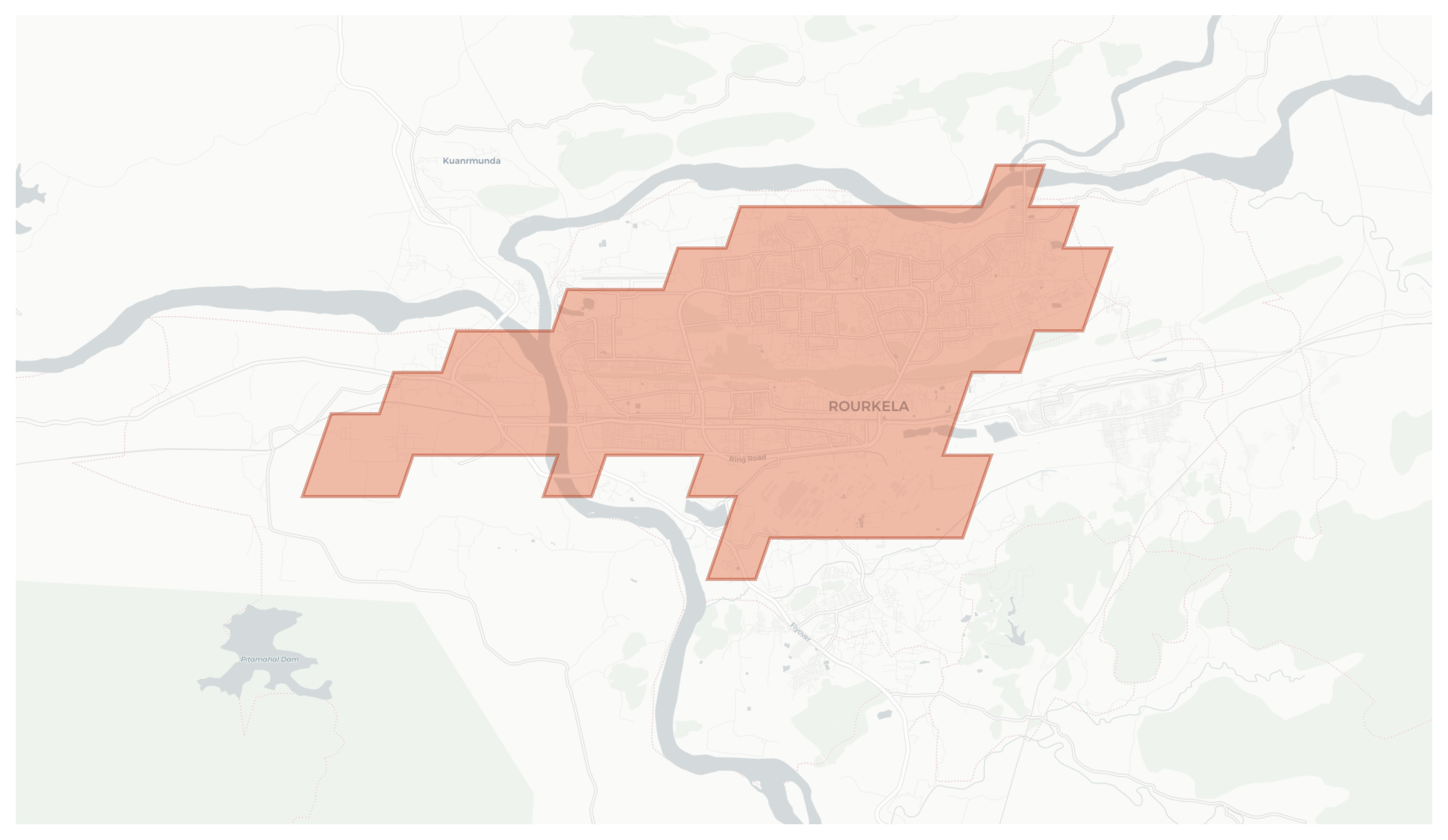 Rourkela geographic map