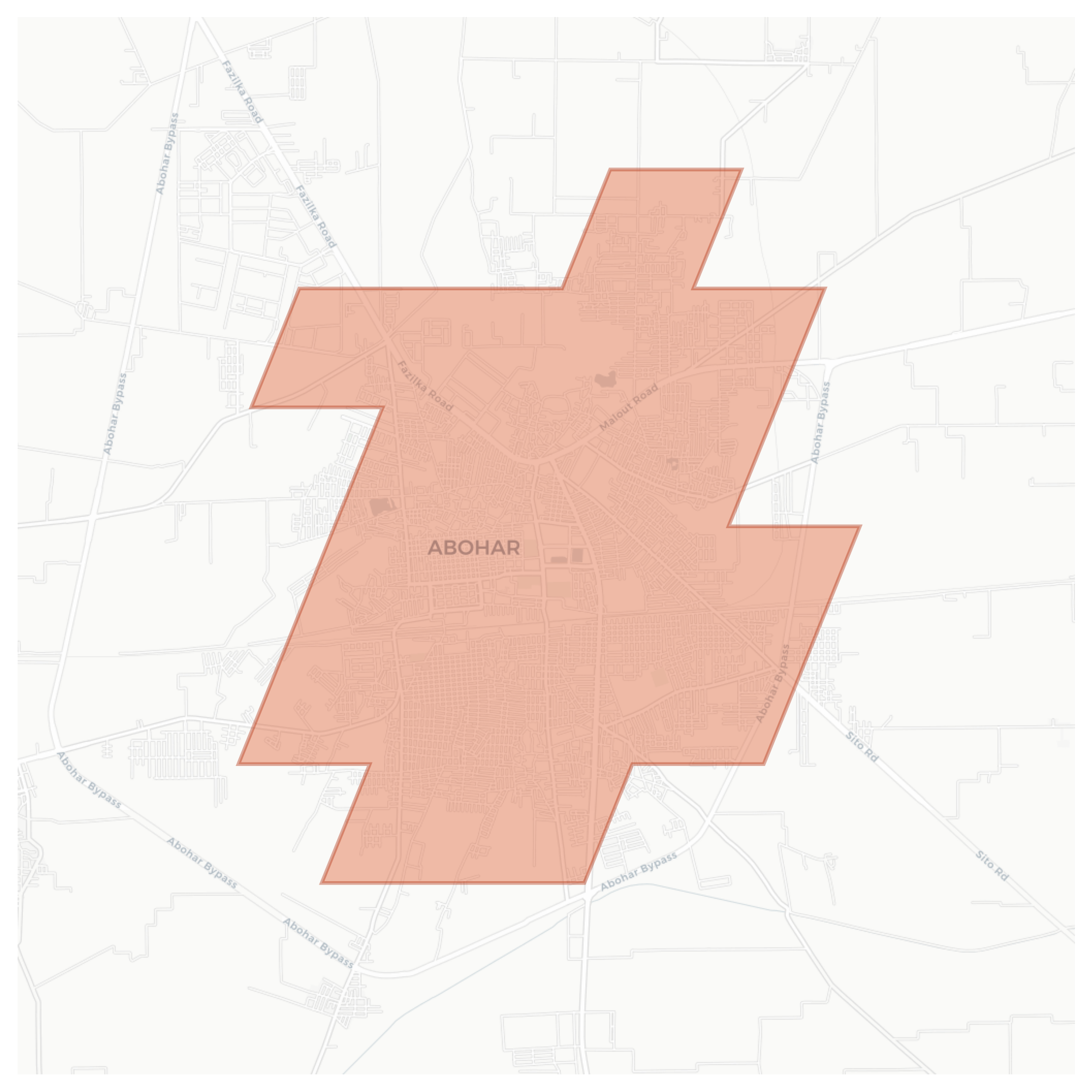 Abohar geographic map