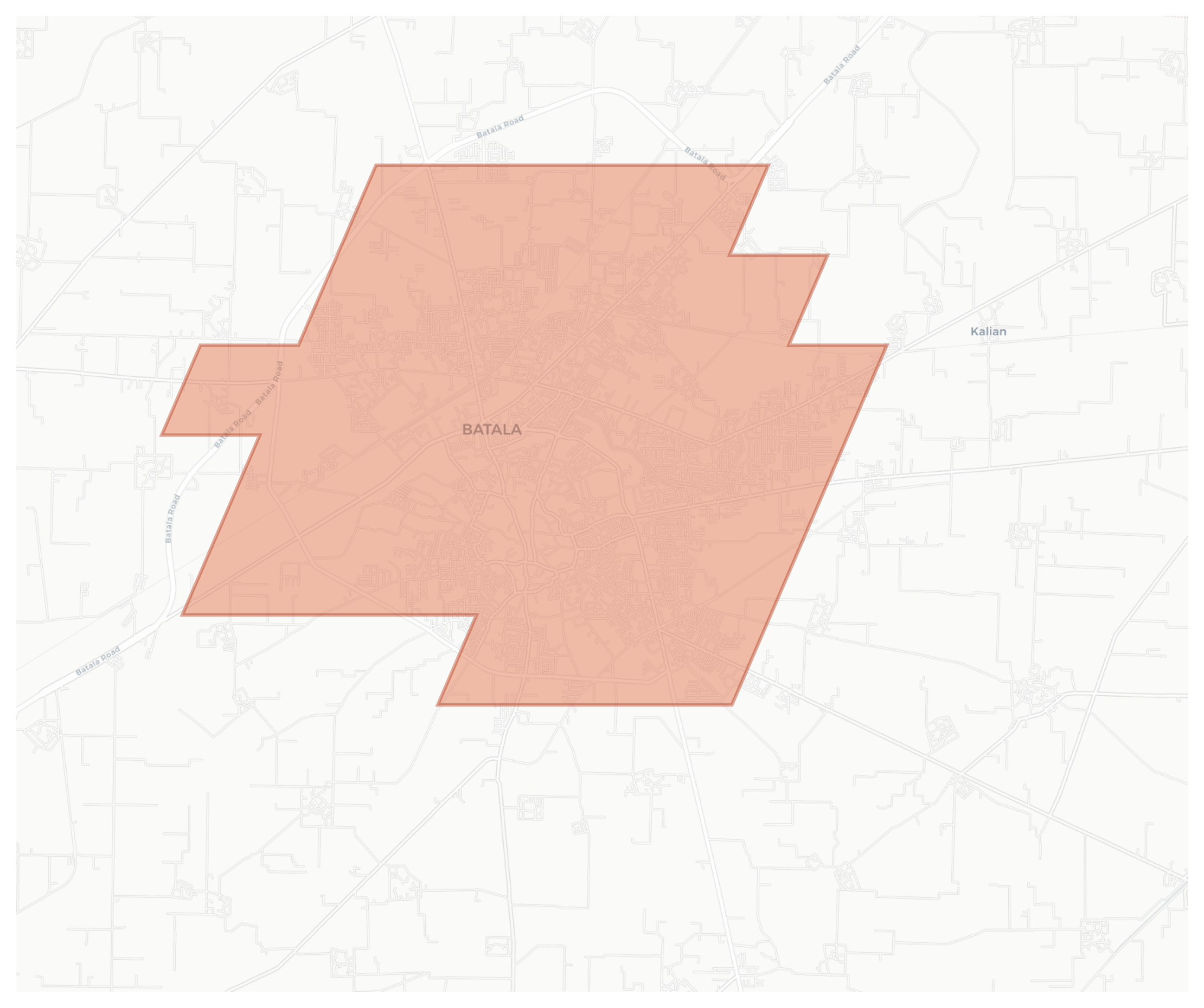 Batala geographic map