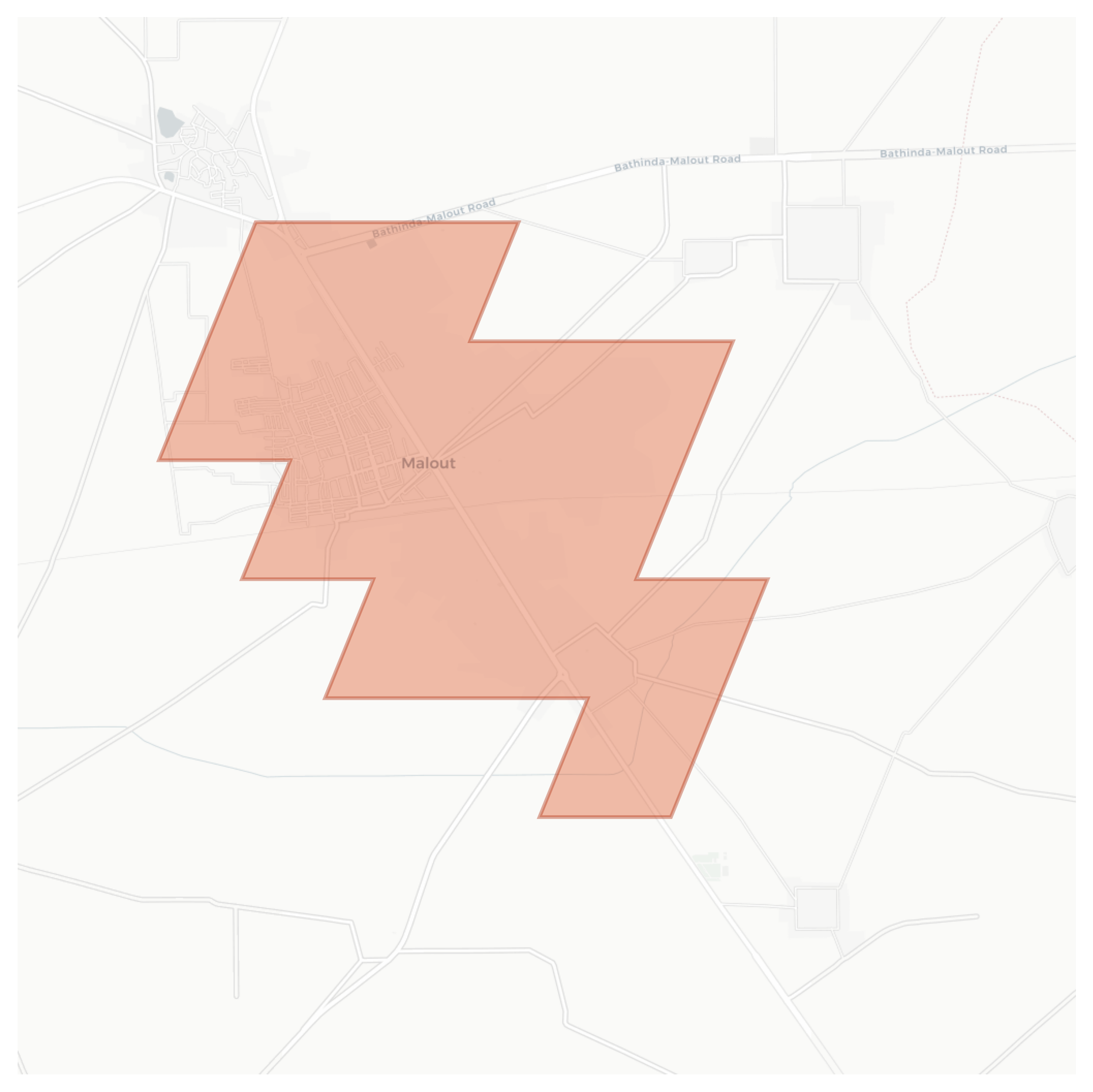 Danewala geographic map