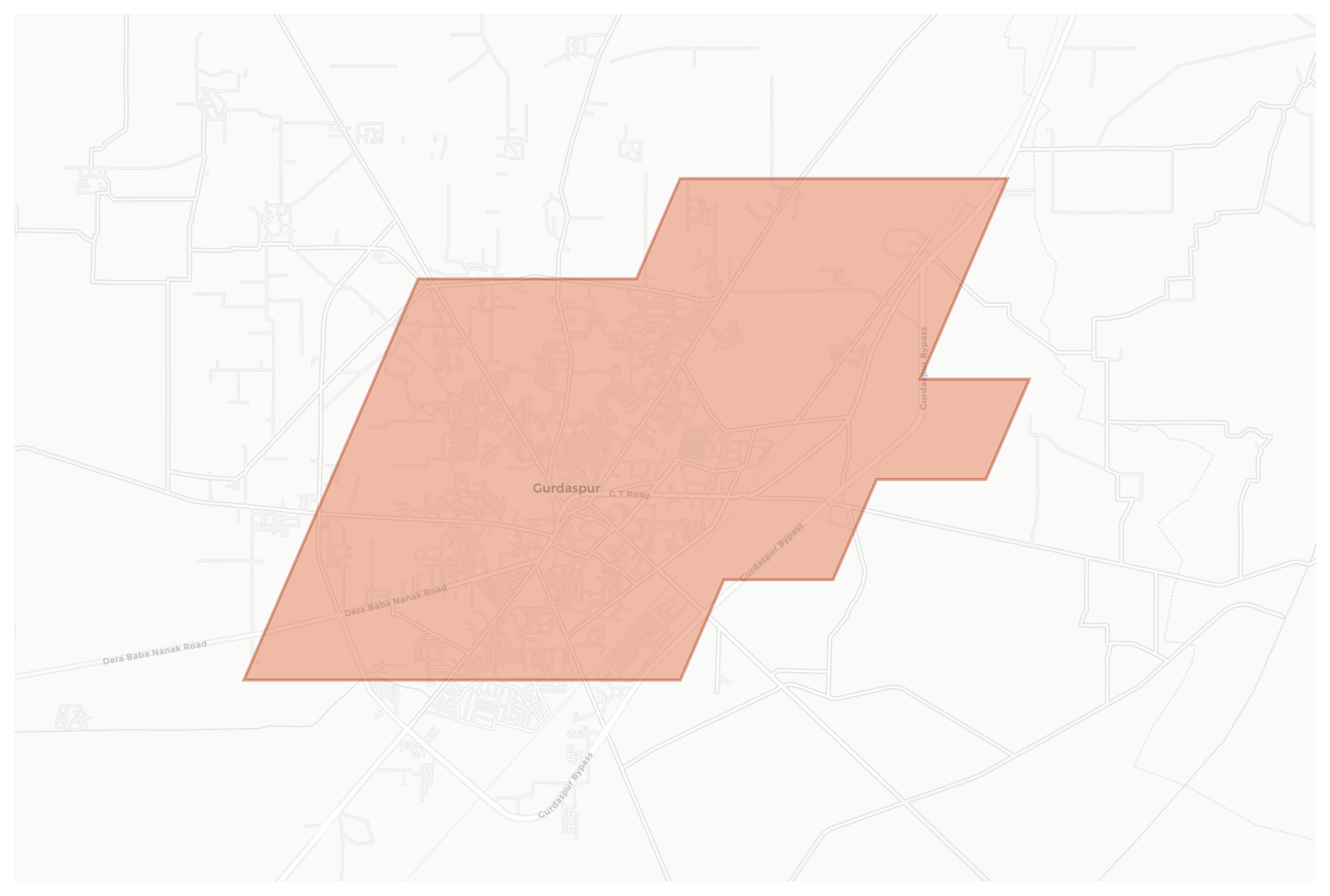 Gurdaspur geographic map
