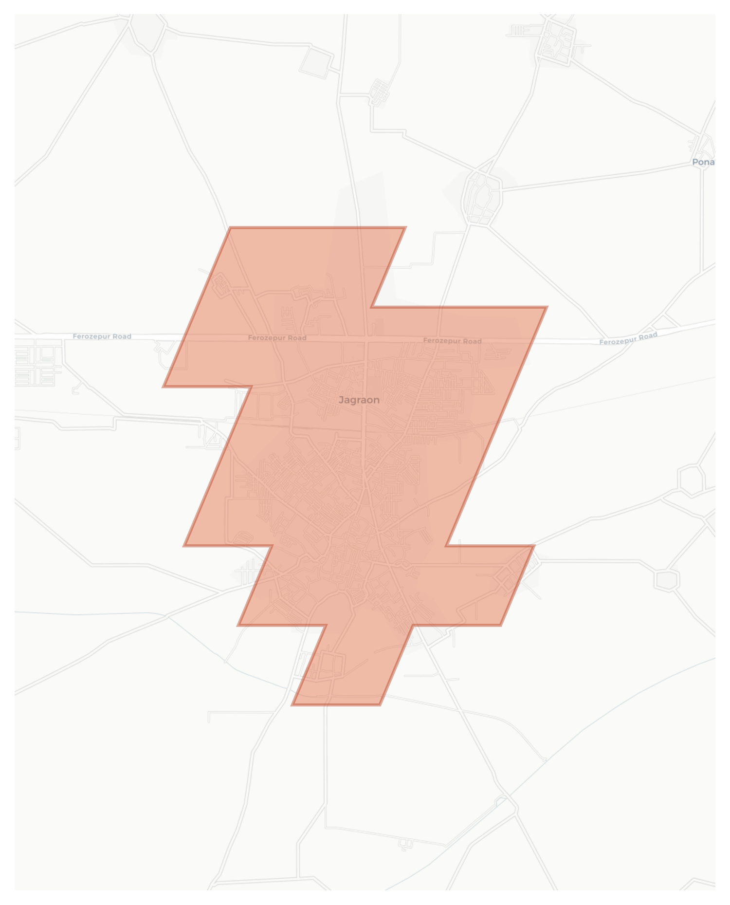 Jagraon geographic map