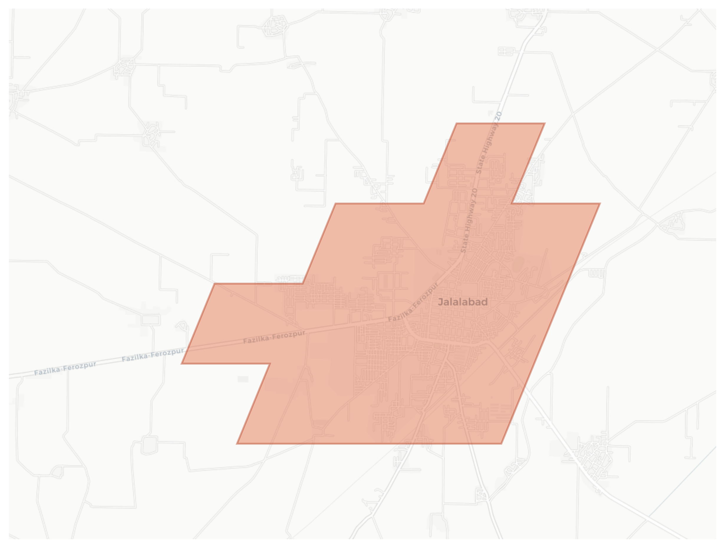 Jalalabad geographic map