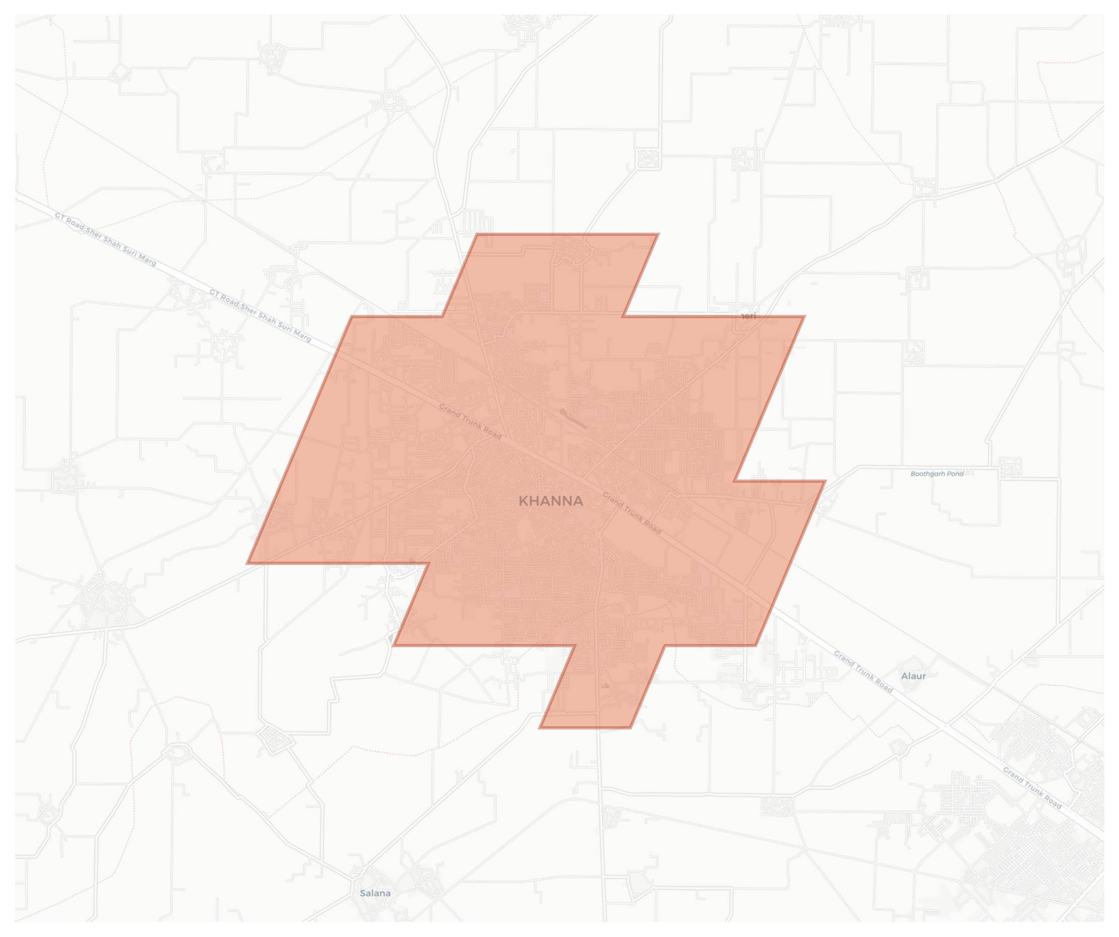 Khanna geographic map
