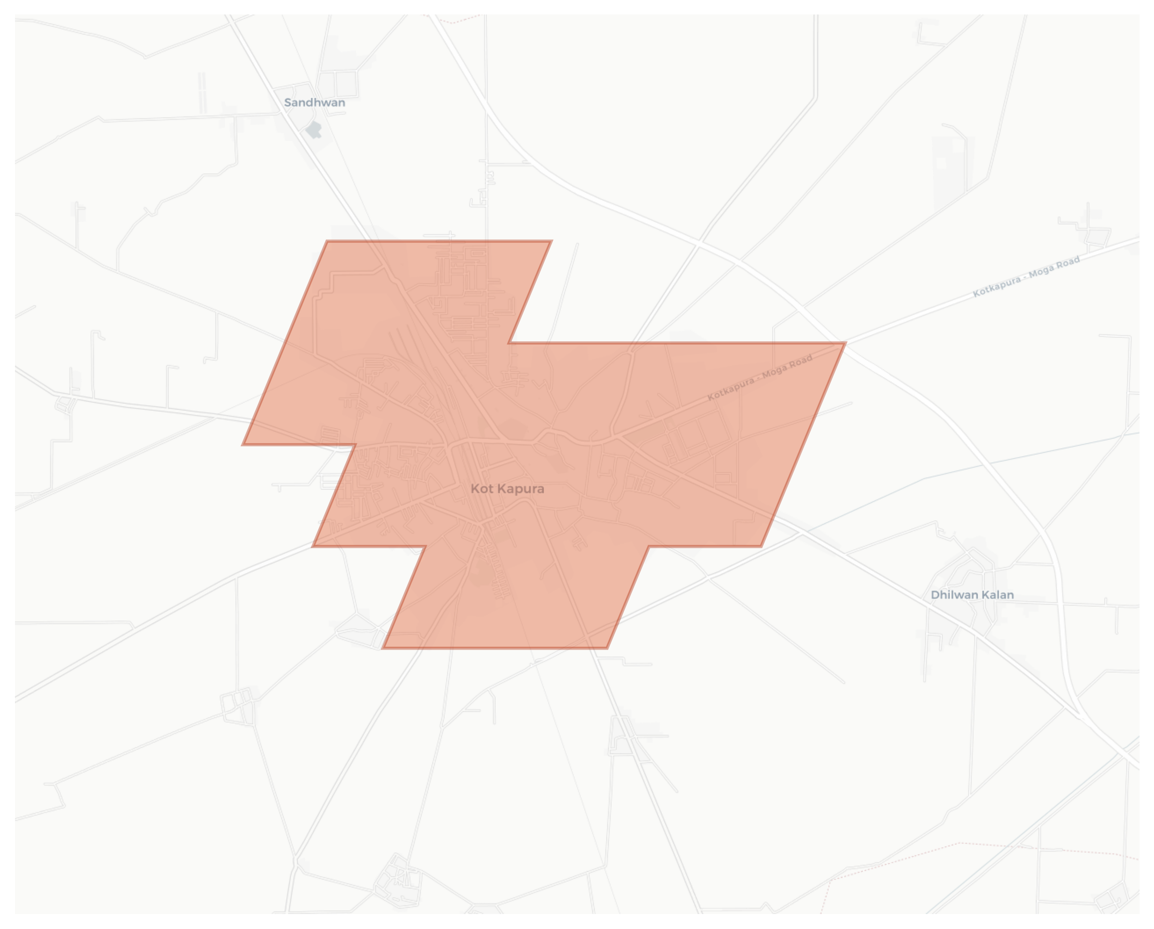 Kotkapura geographic map