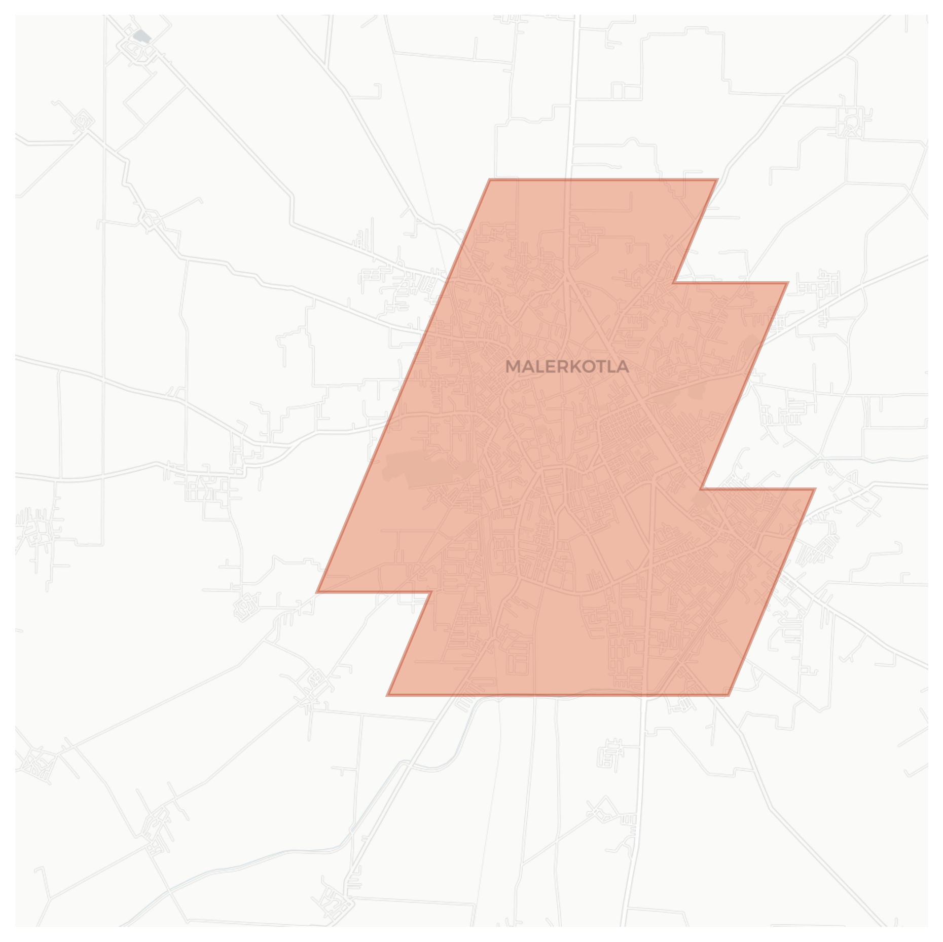 Malerkotla geographic map