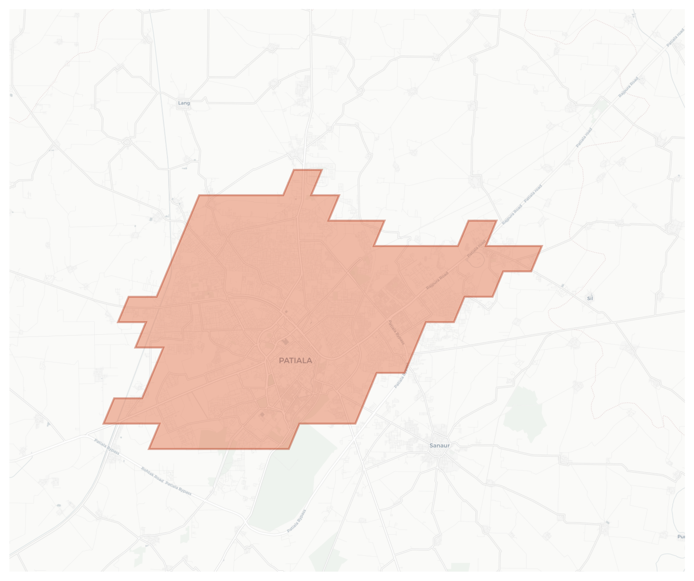 Patiala geographic map