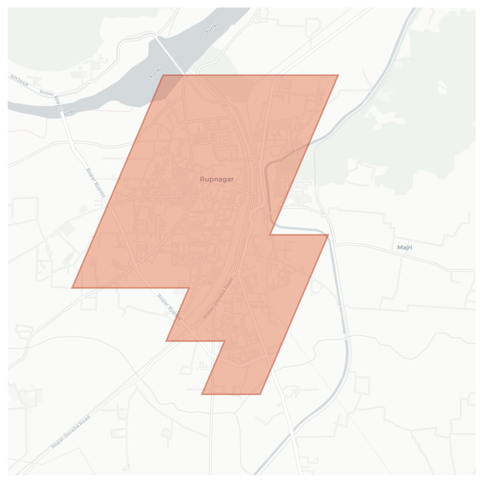 Rupnagar geographic map