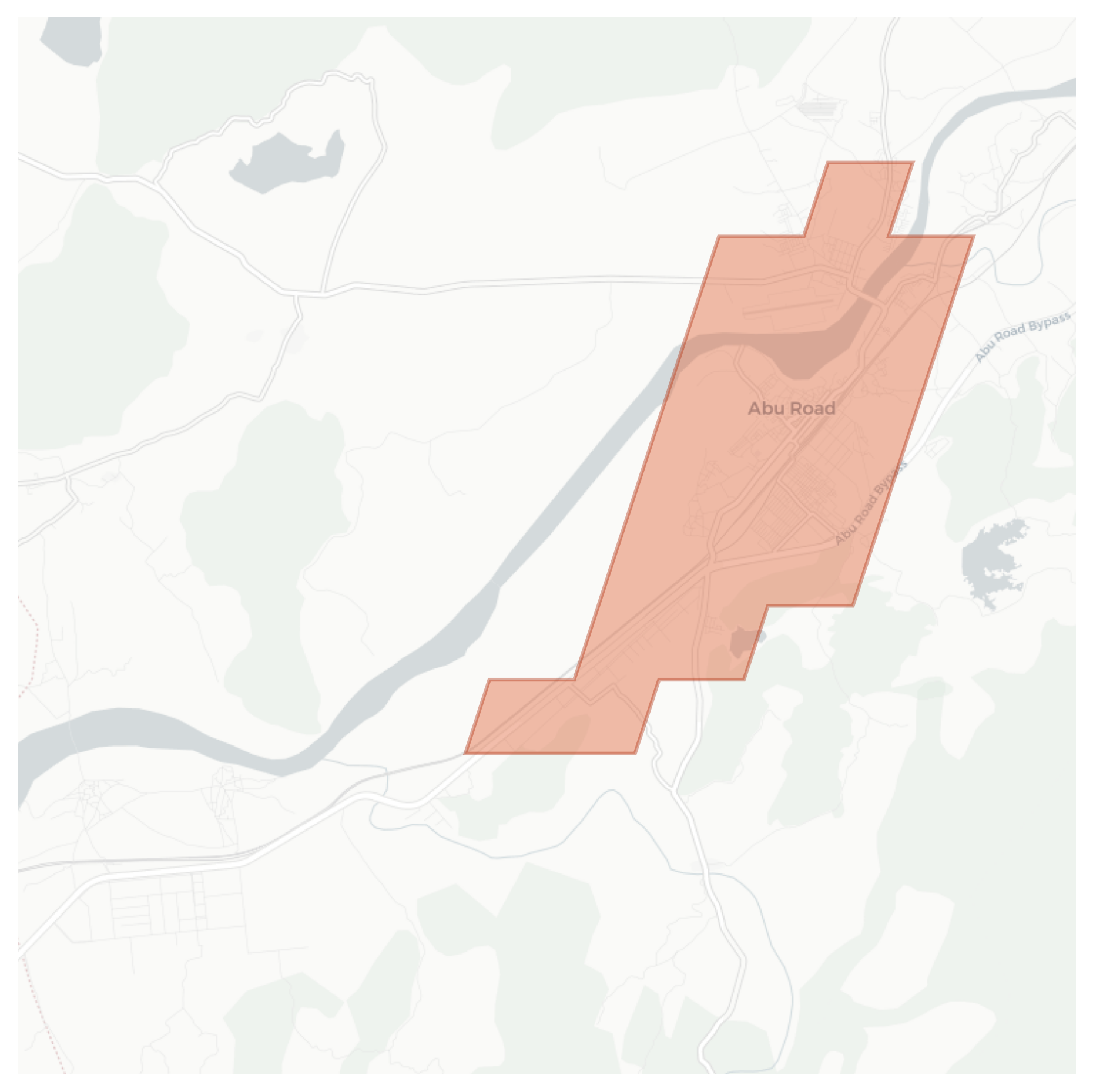 Abu Road geographic map