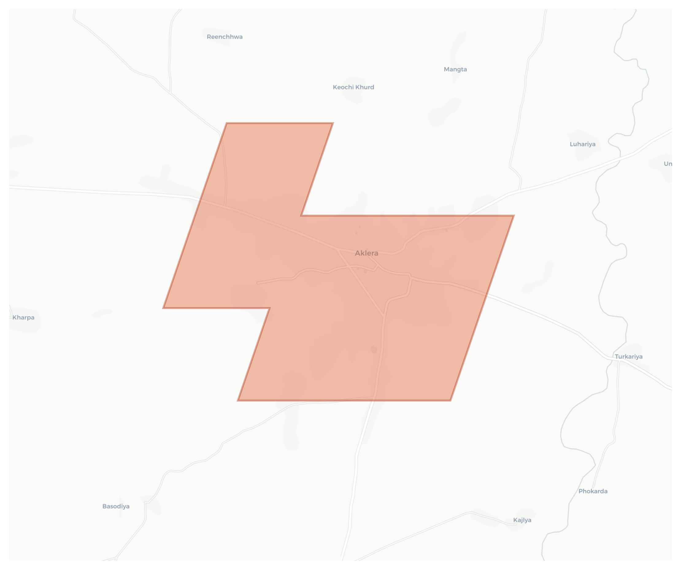 Aklera geographic map
