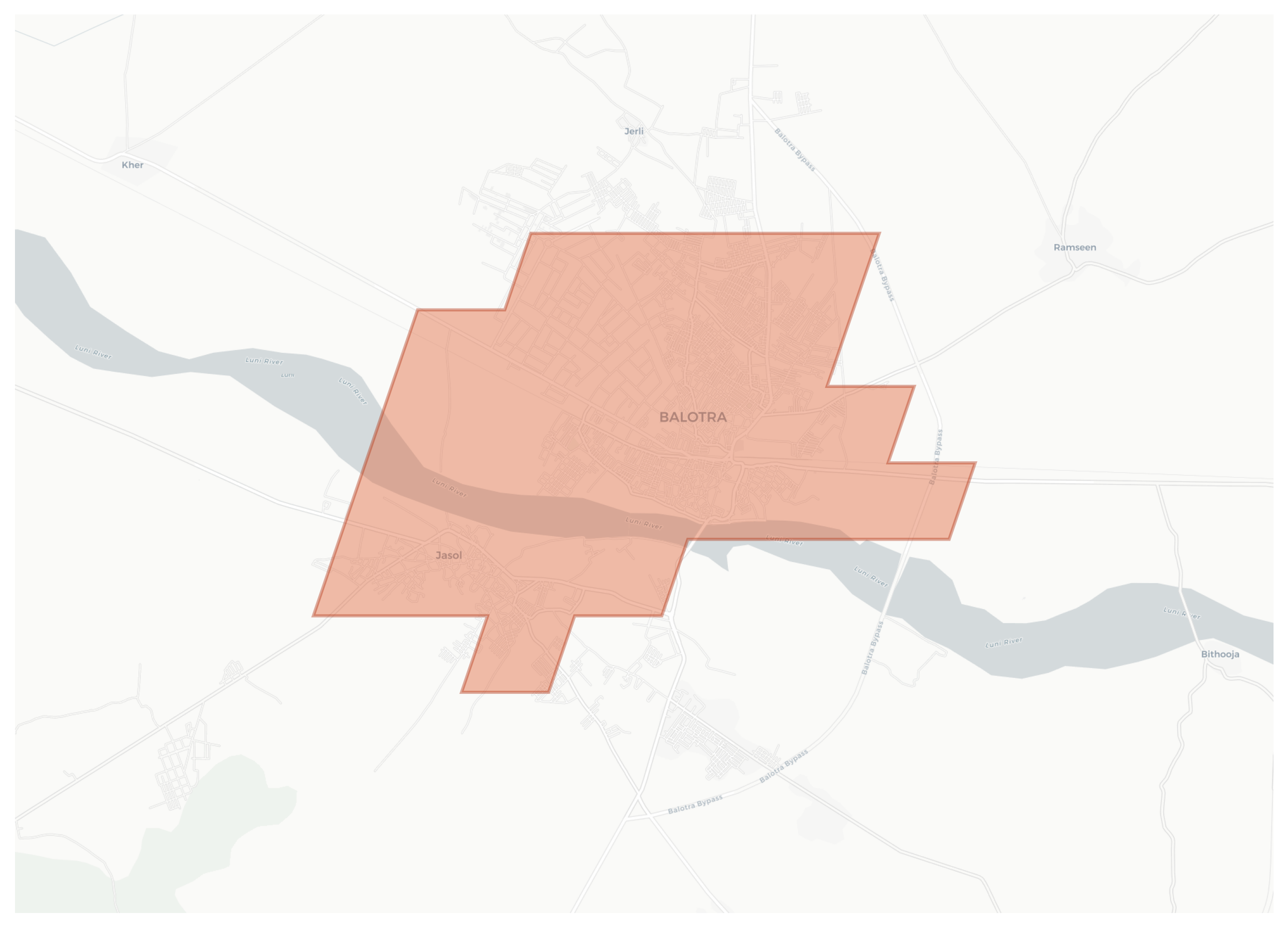 Balotra geographic map