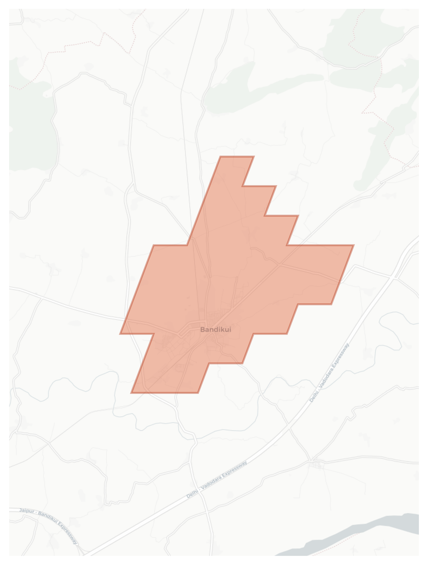 Bandikui geographic map