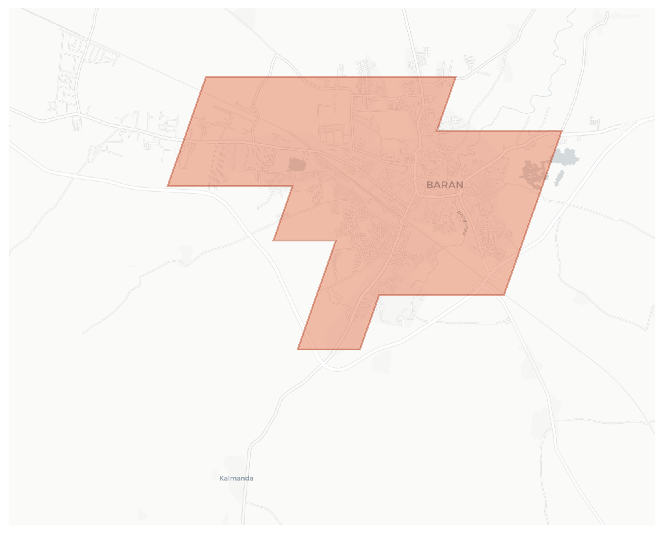 Baran geographic map