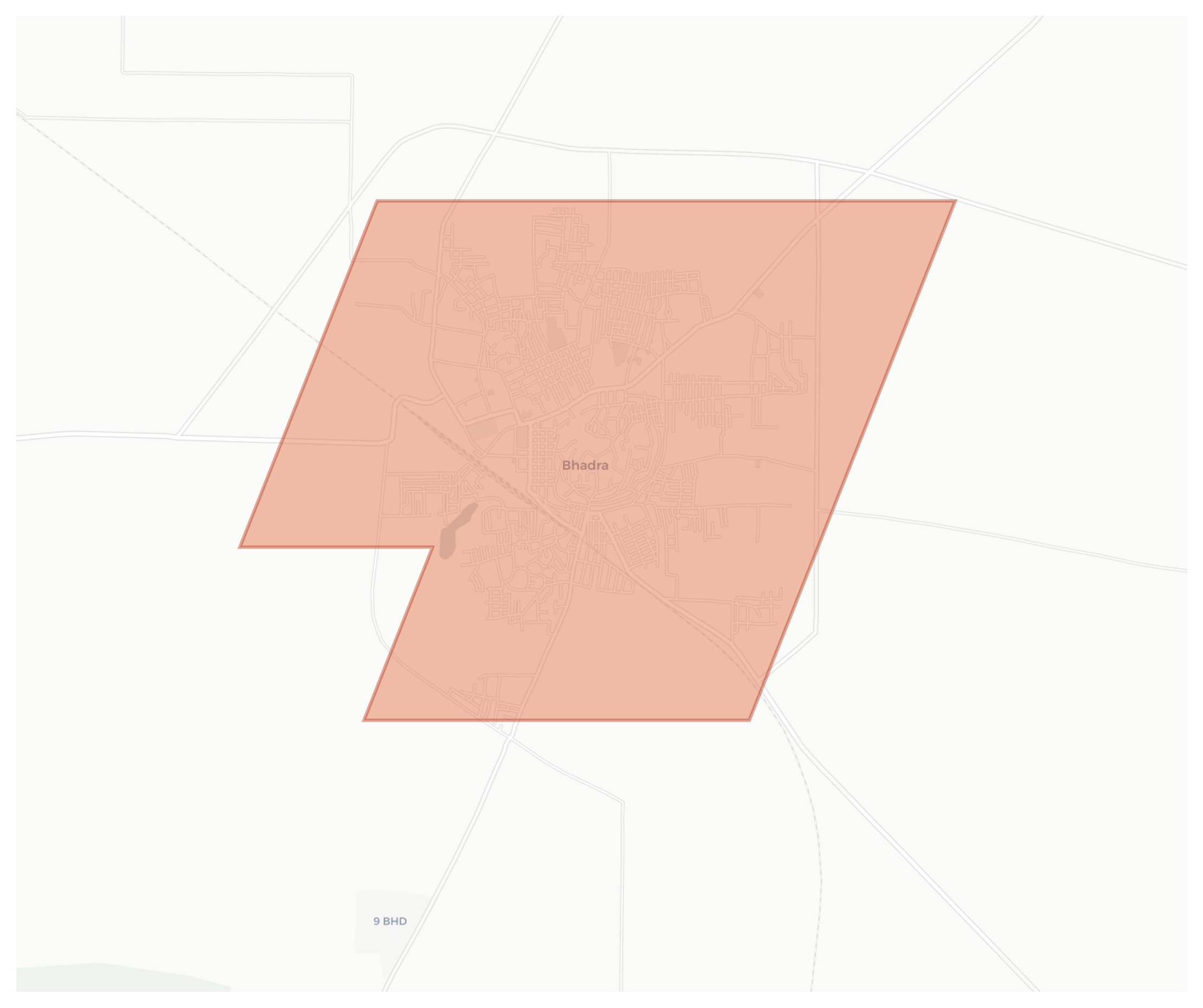 Bhadra geographic map