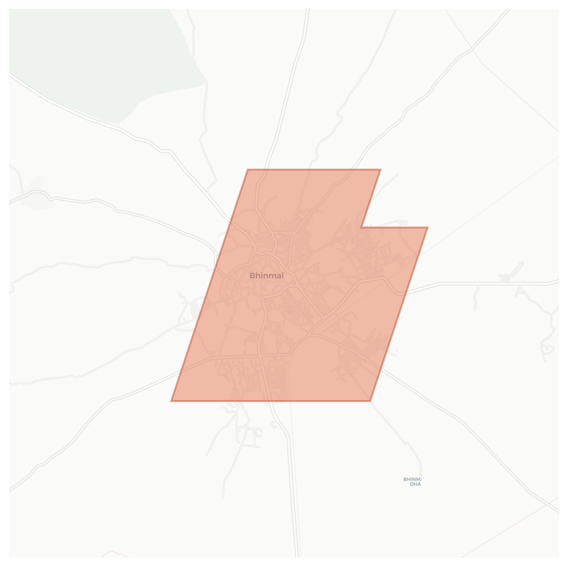 Bhinmal geographic map