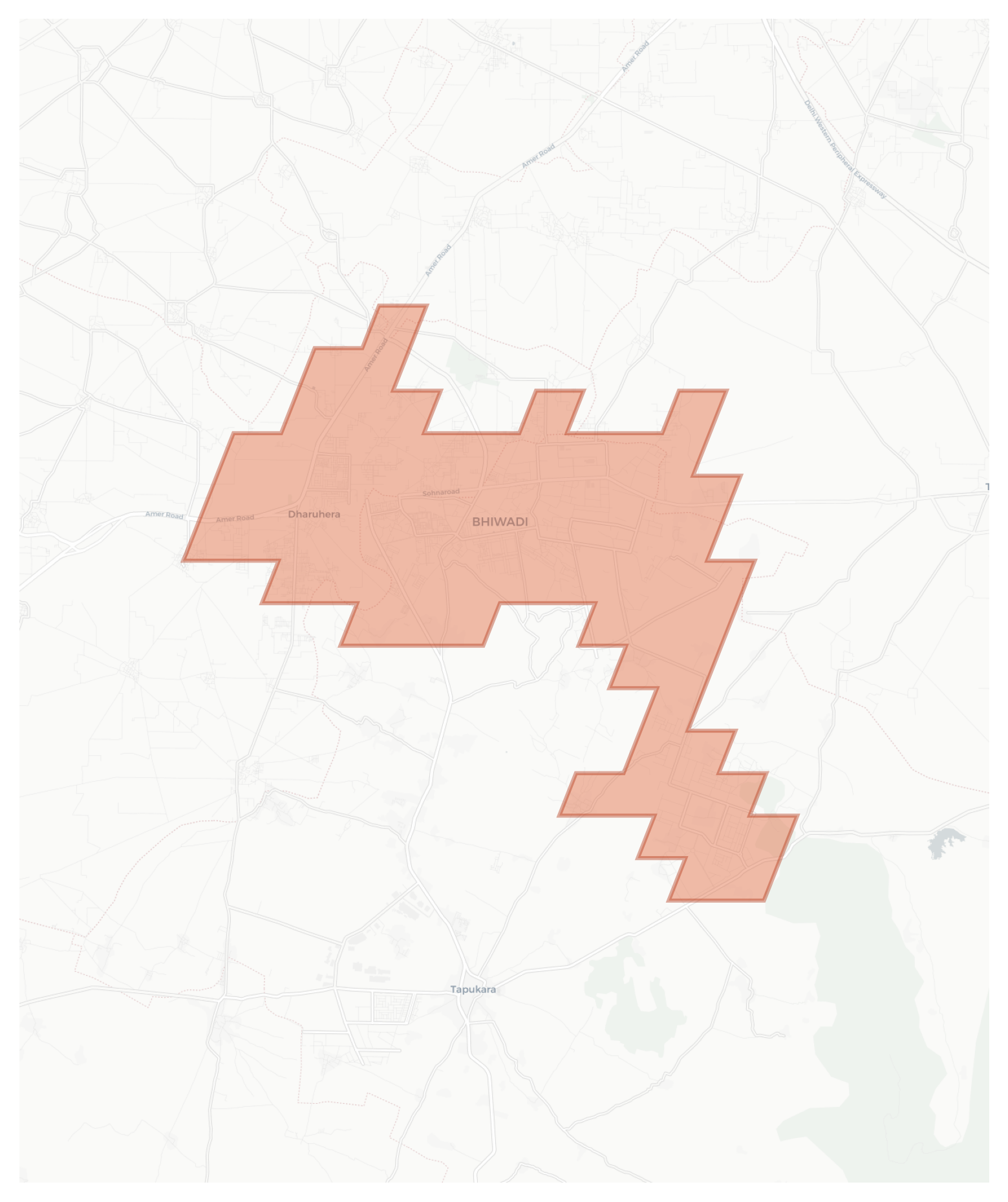 Bhiwadi geographic map