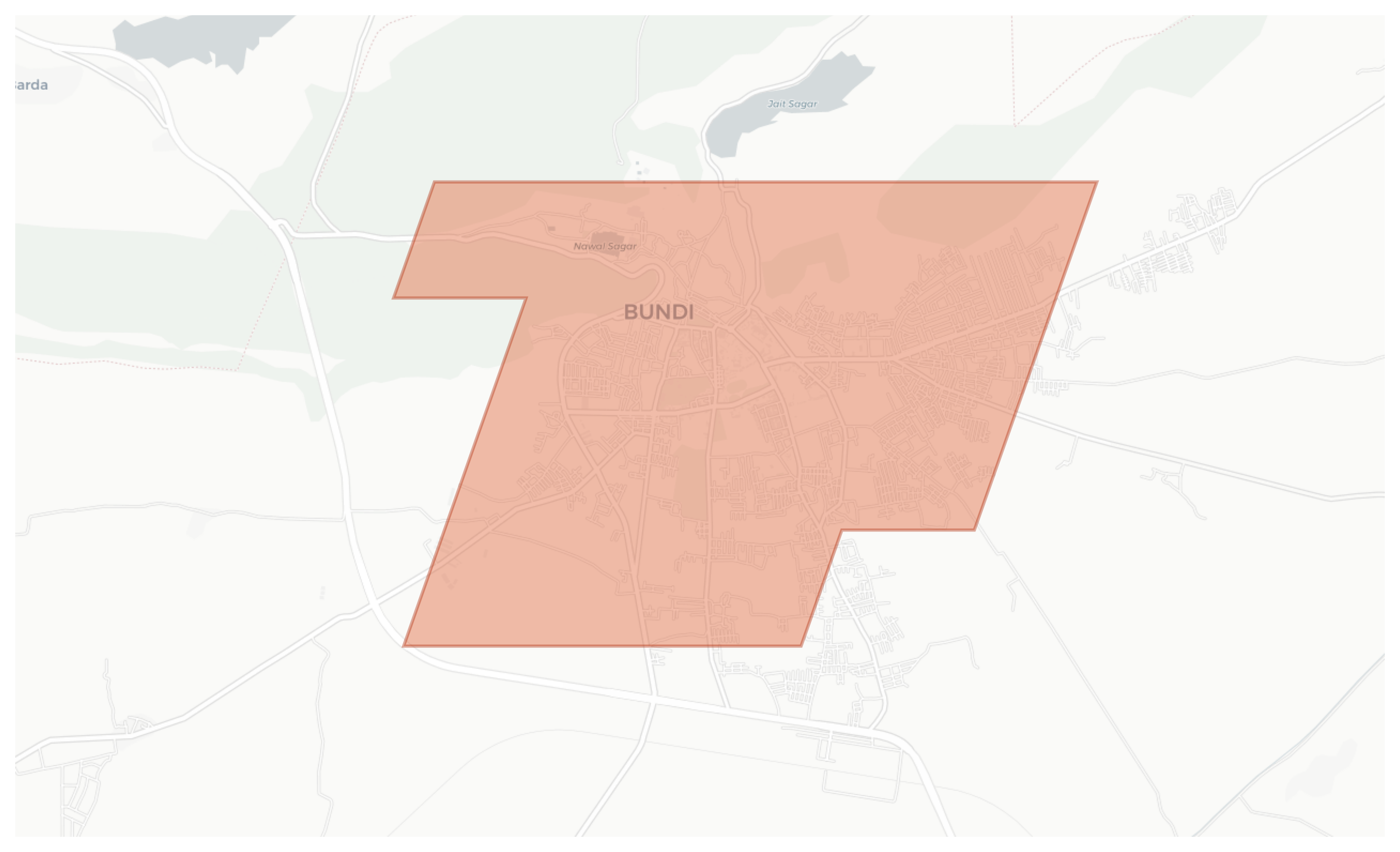 Bundi geographic map