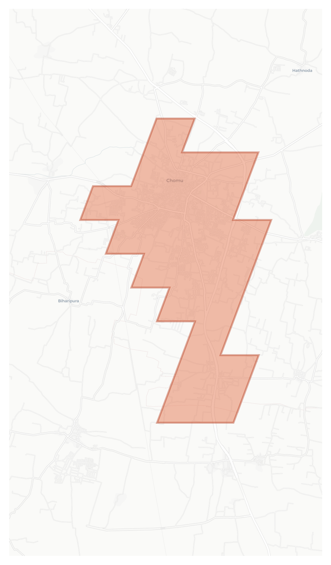 Chomu geographic map