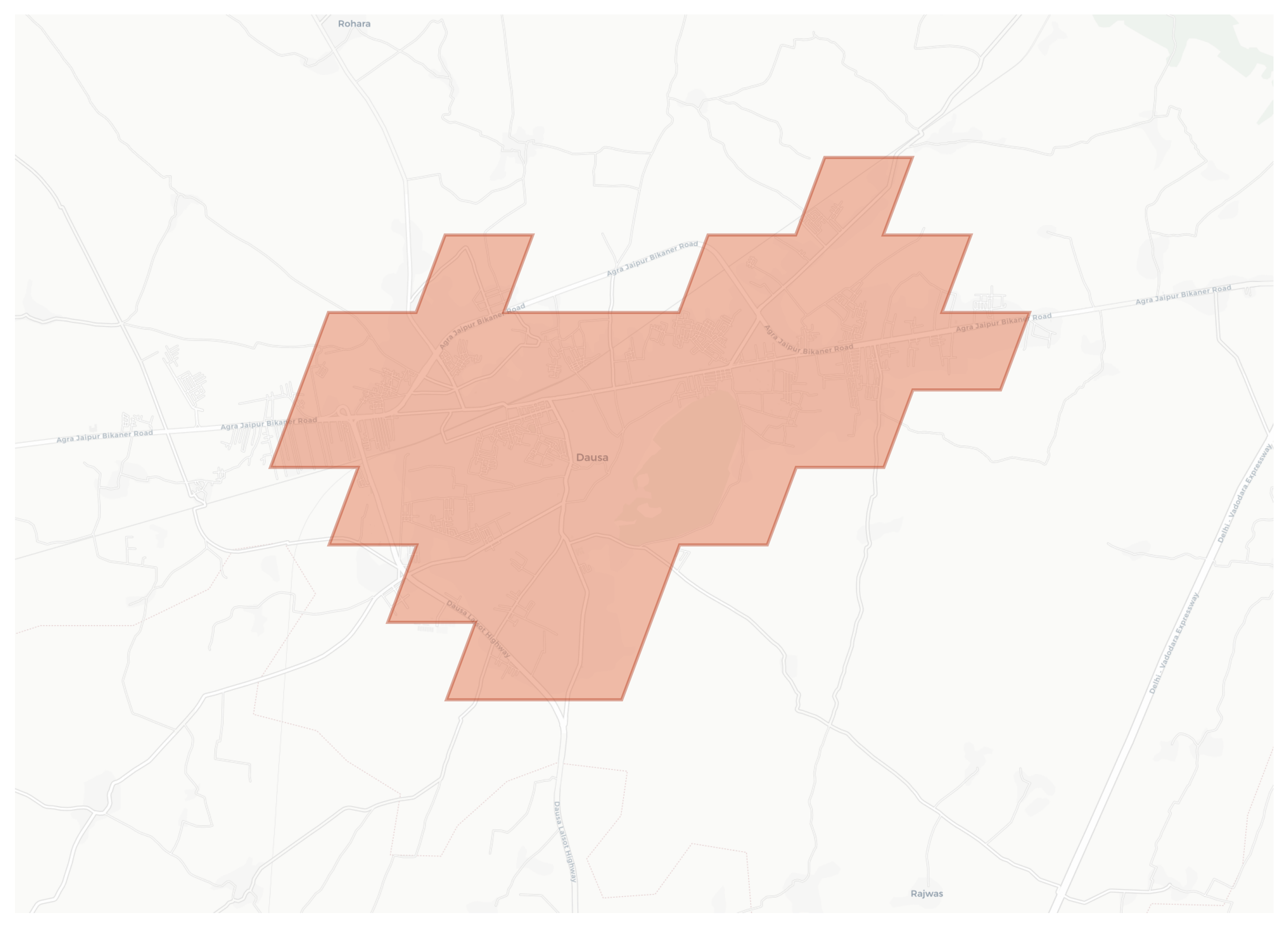 Dausa geographic map