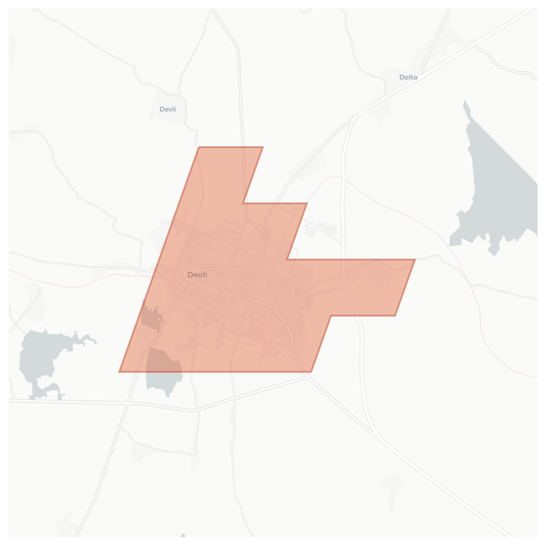 Deoli geographic map