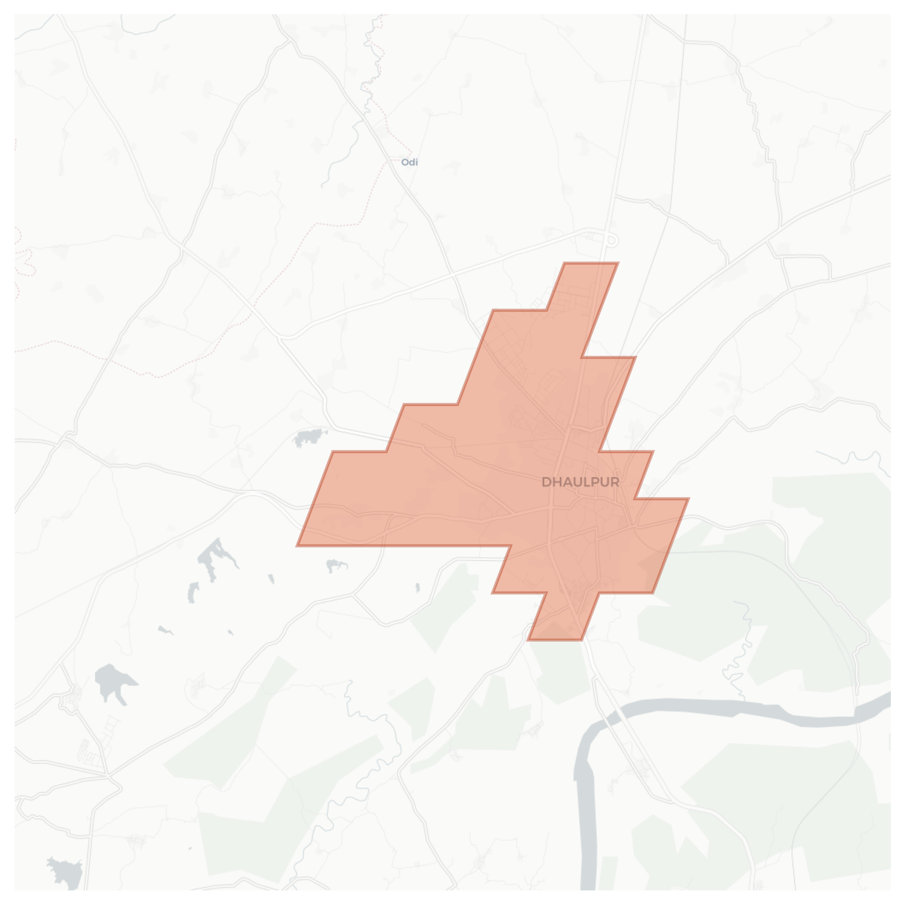 Dhaulpur geographic map