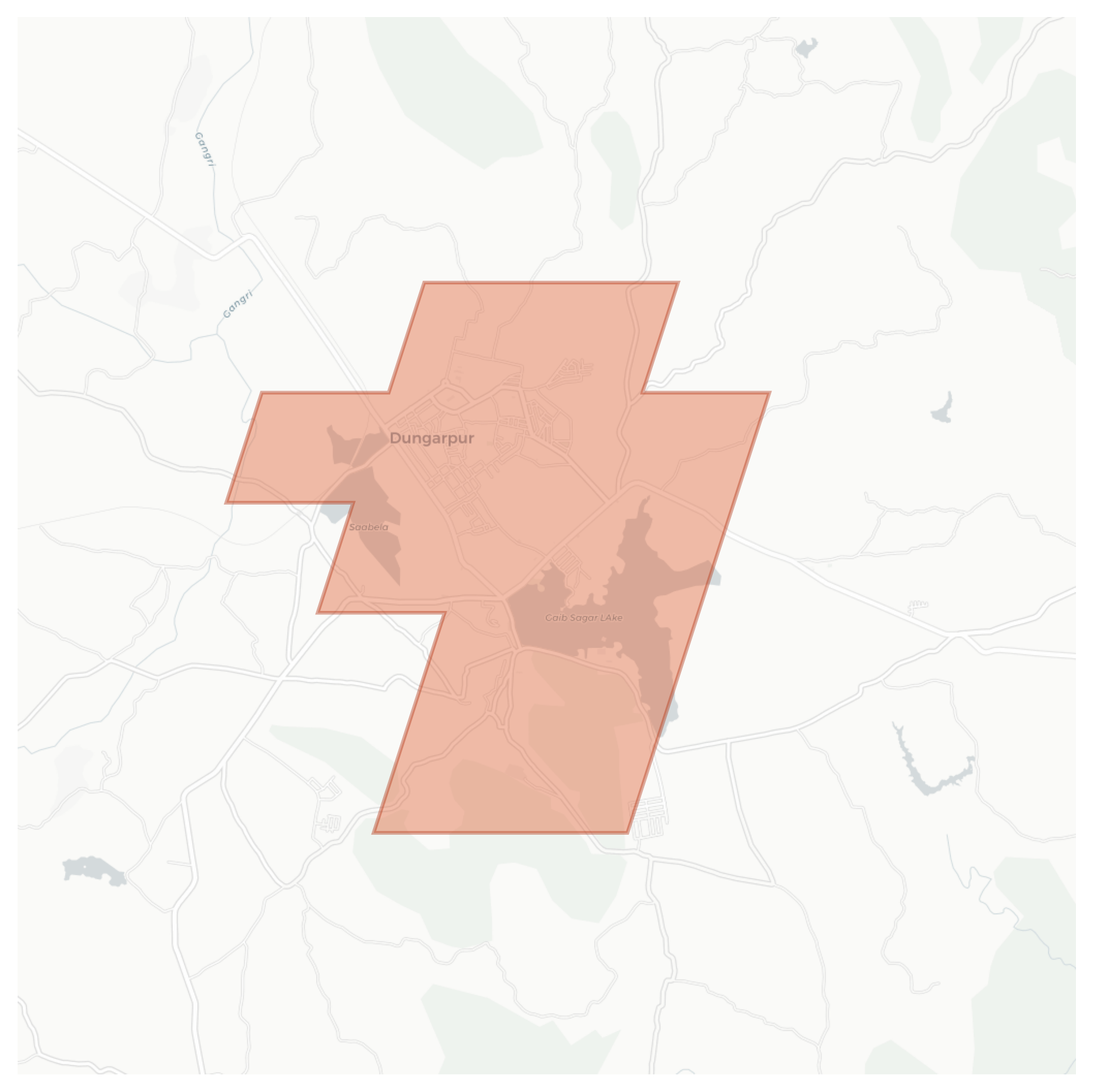 Dungarpur geographic map