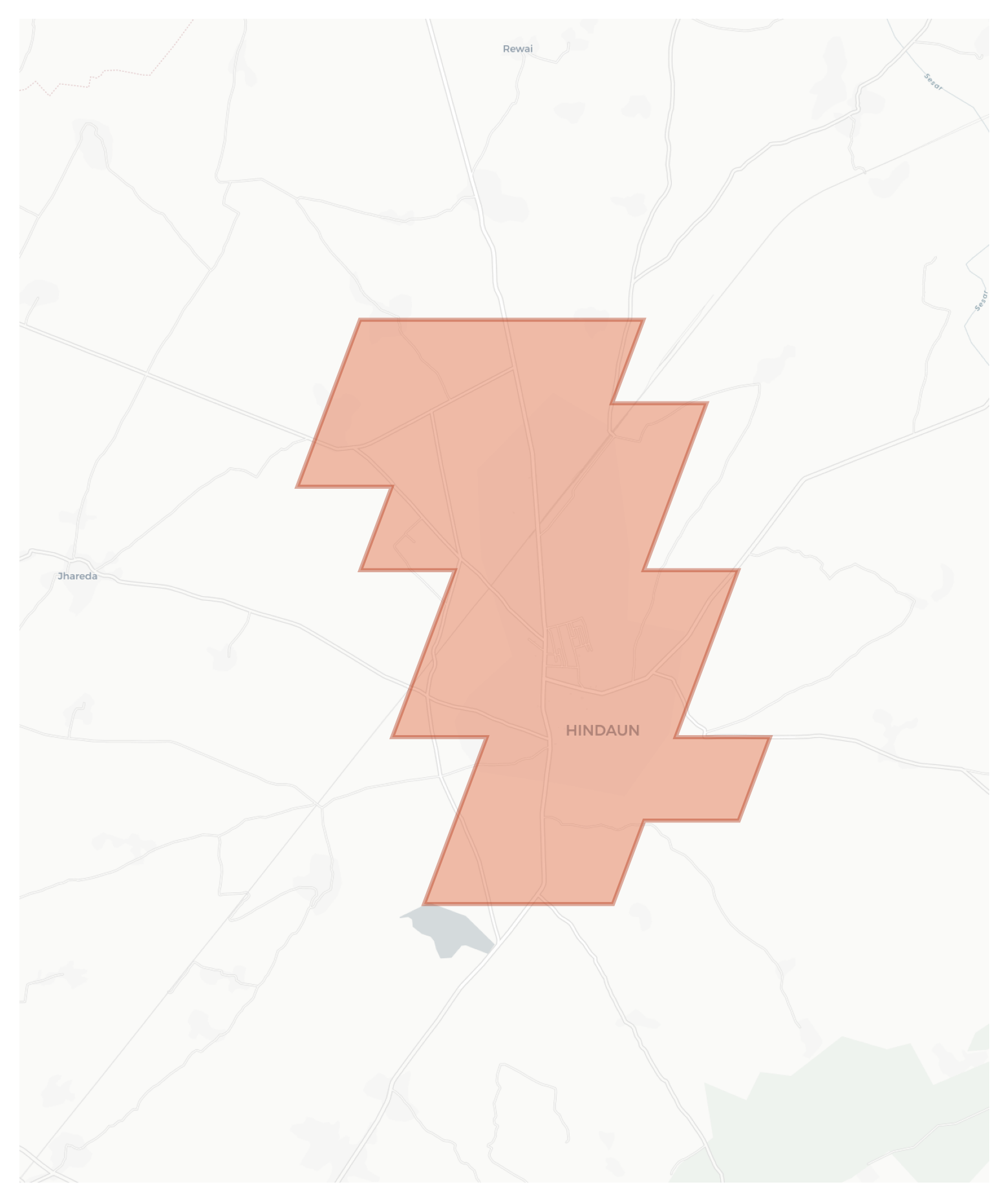 Hindaun geographic map
