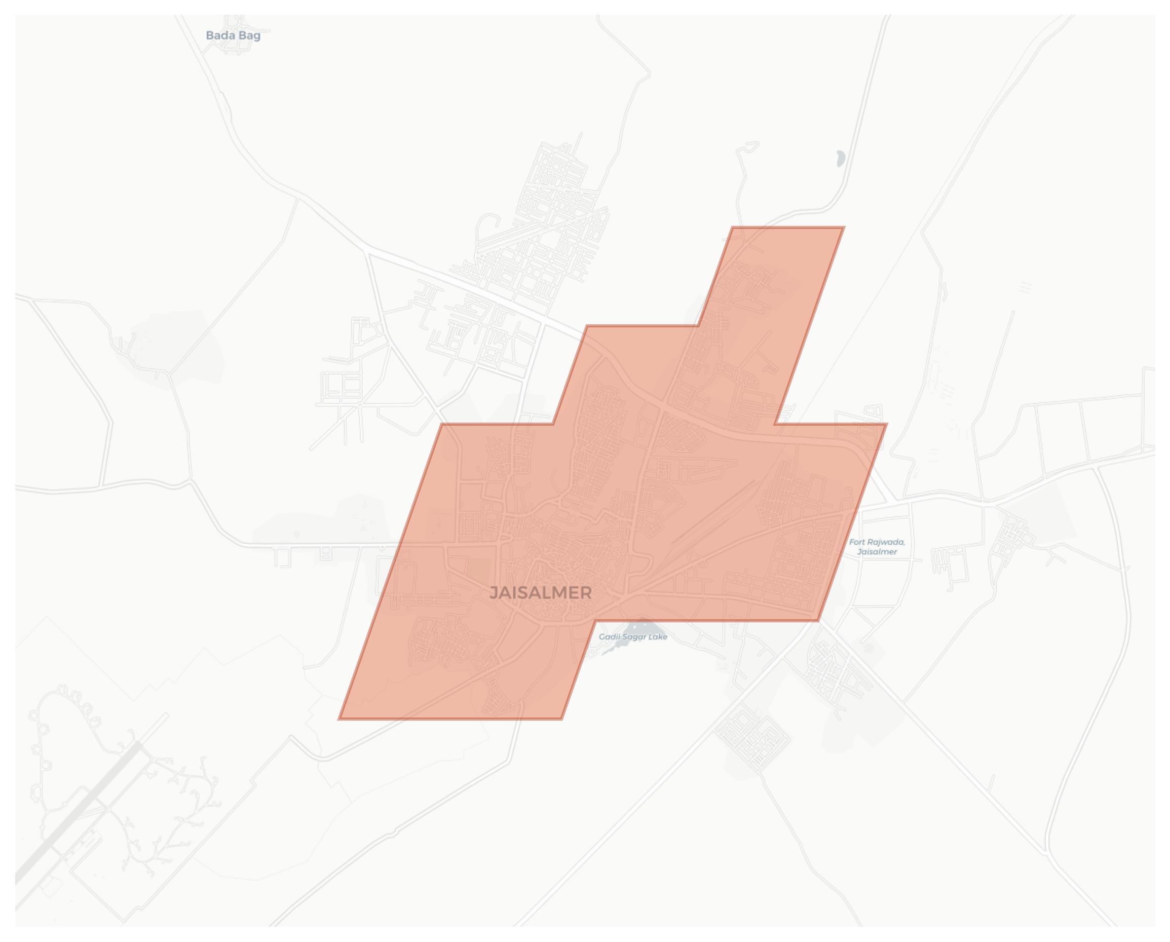 Jaisalmer geographic map
