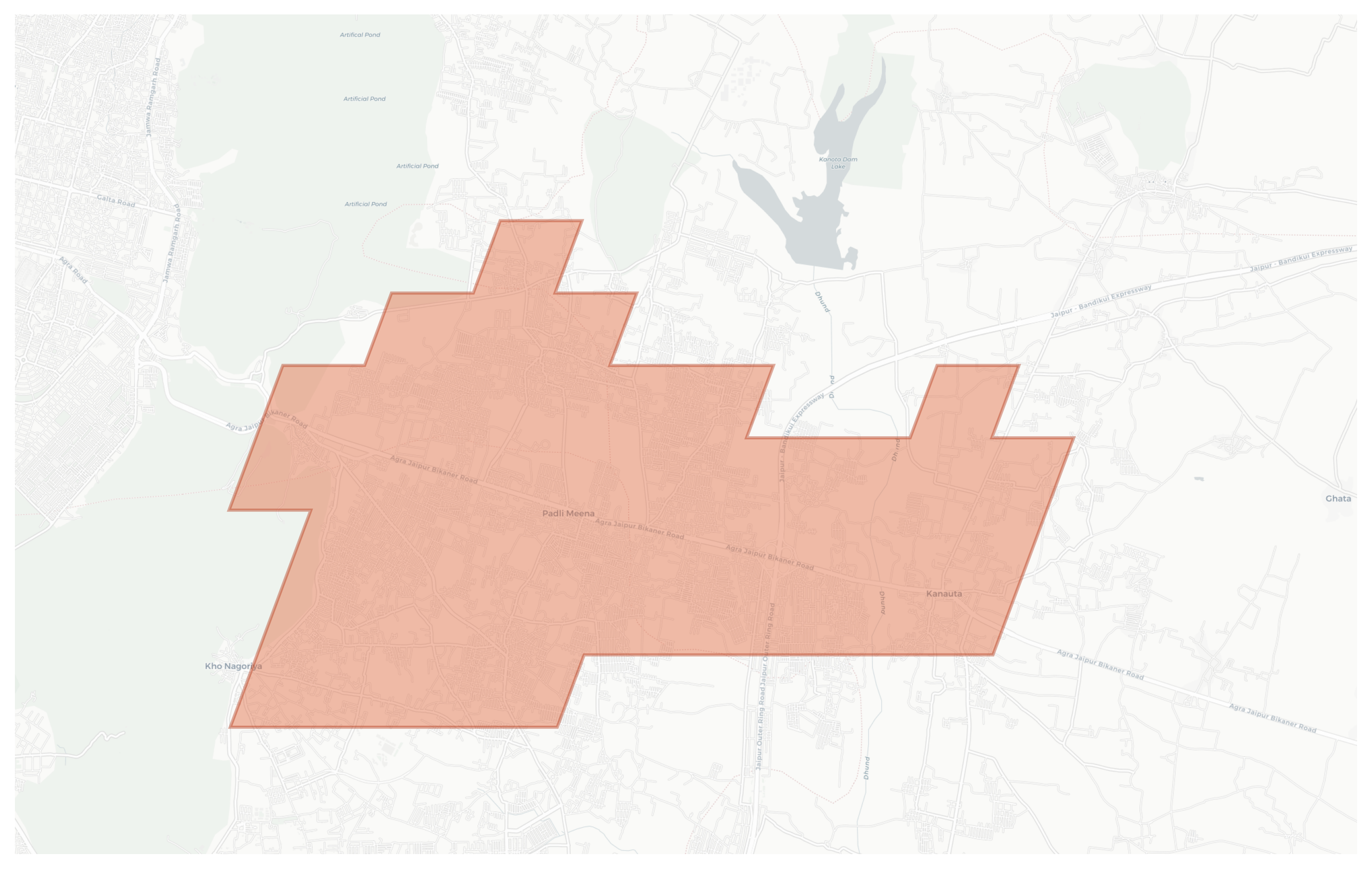 Kanauta geographic map