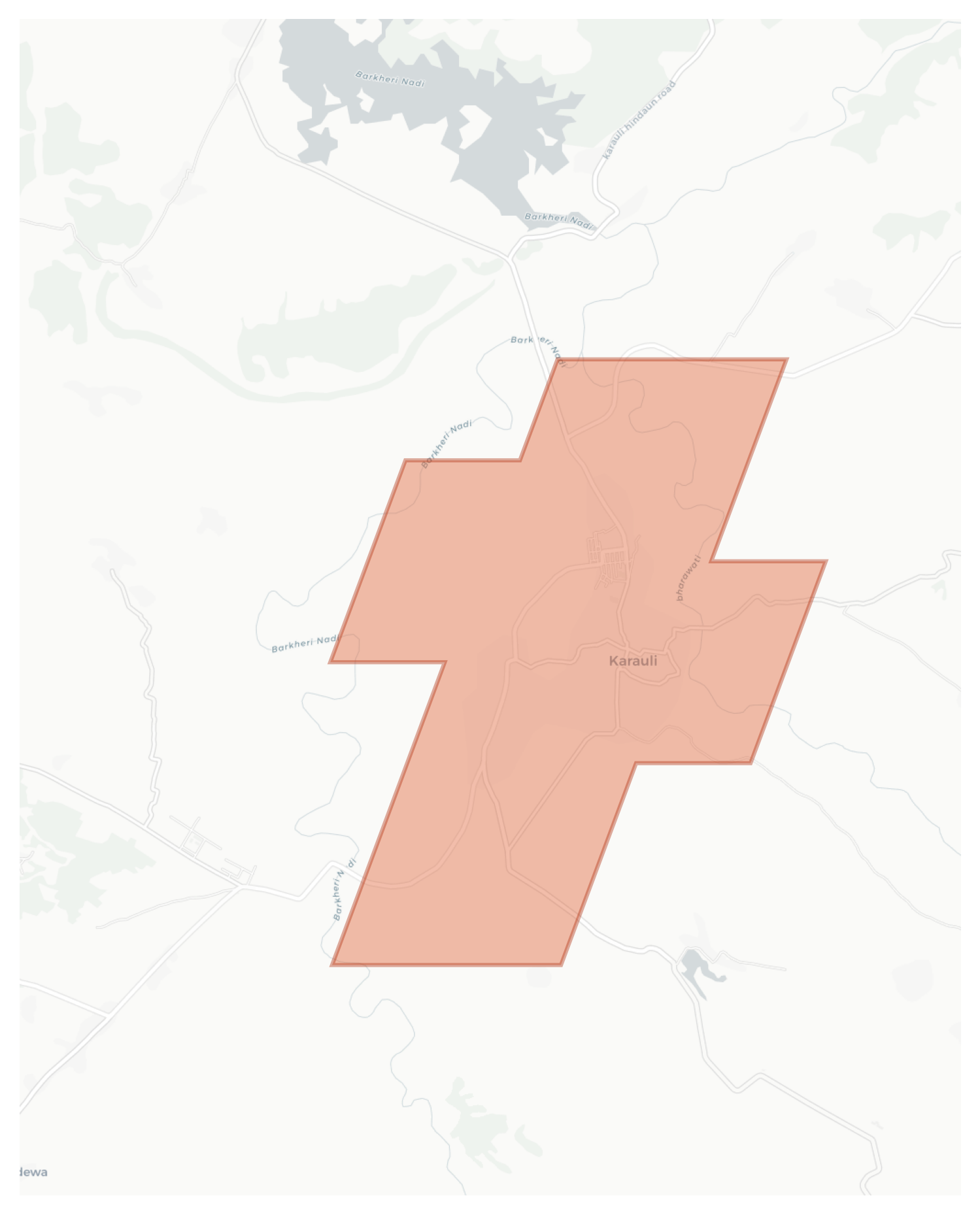 Karauli geographic map