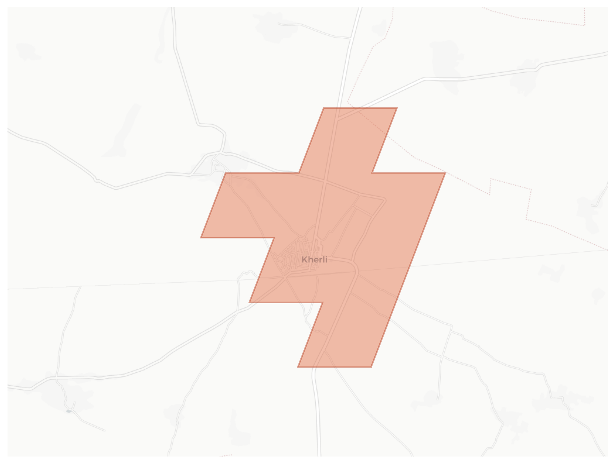 Kherli geographic map