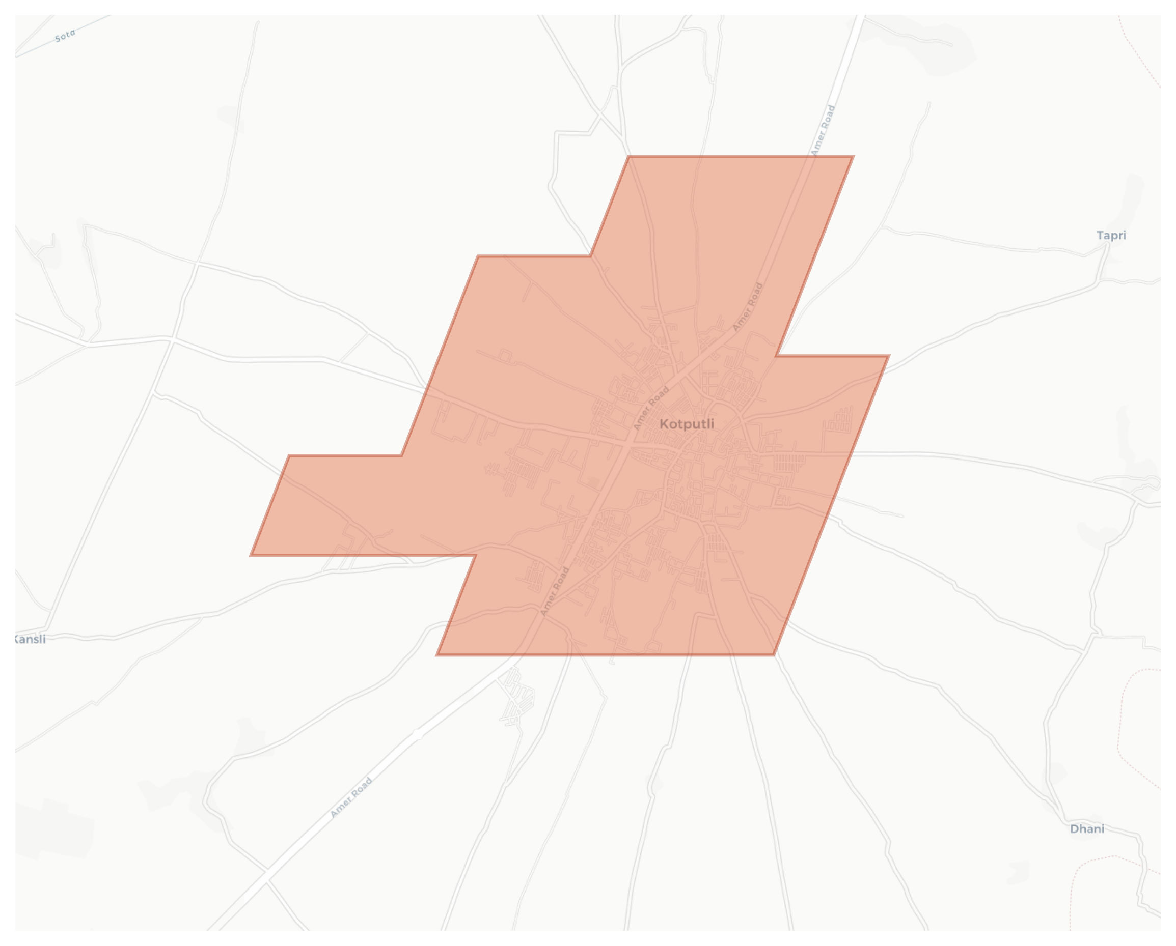 Kotputli geographic map