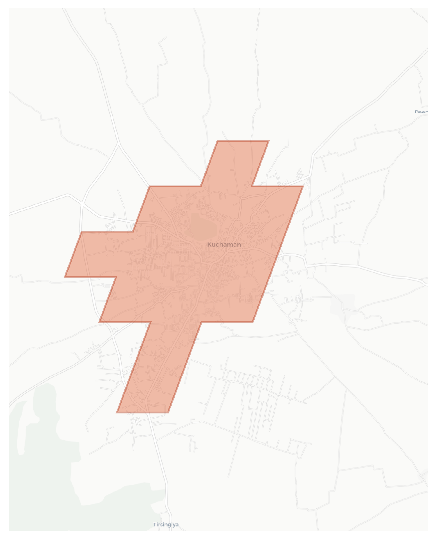 Kuchaman geographic map