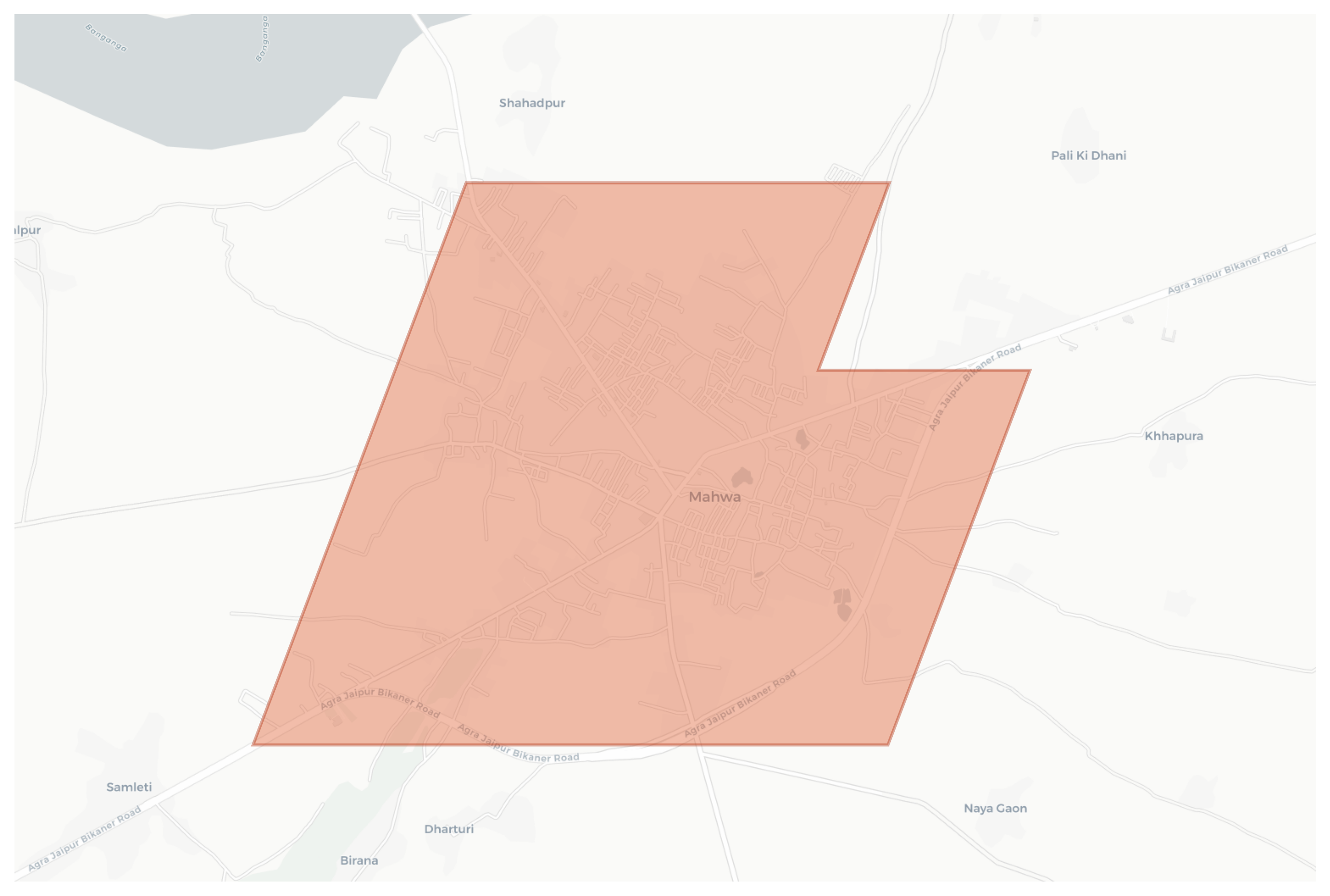 Mahwa geographic map