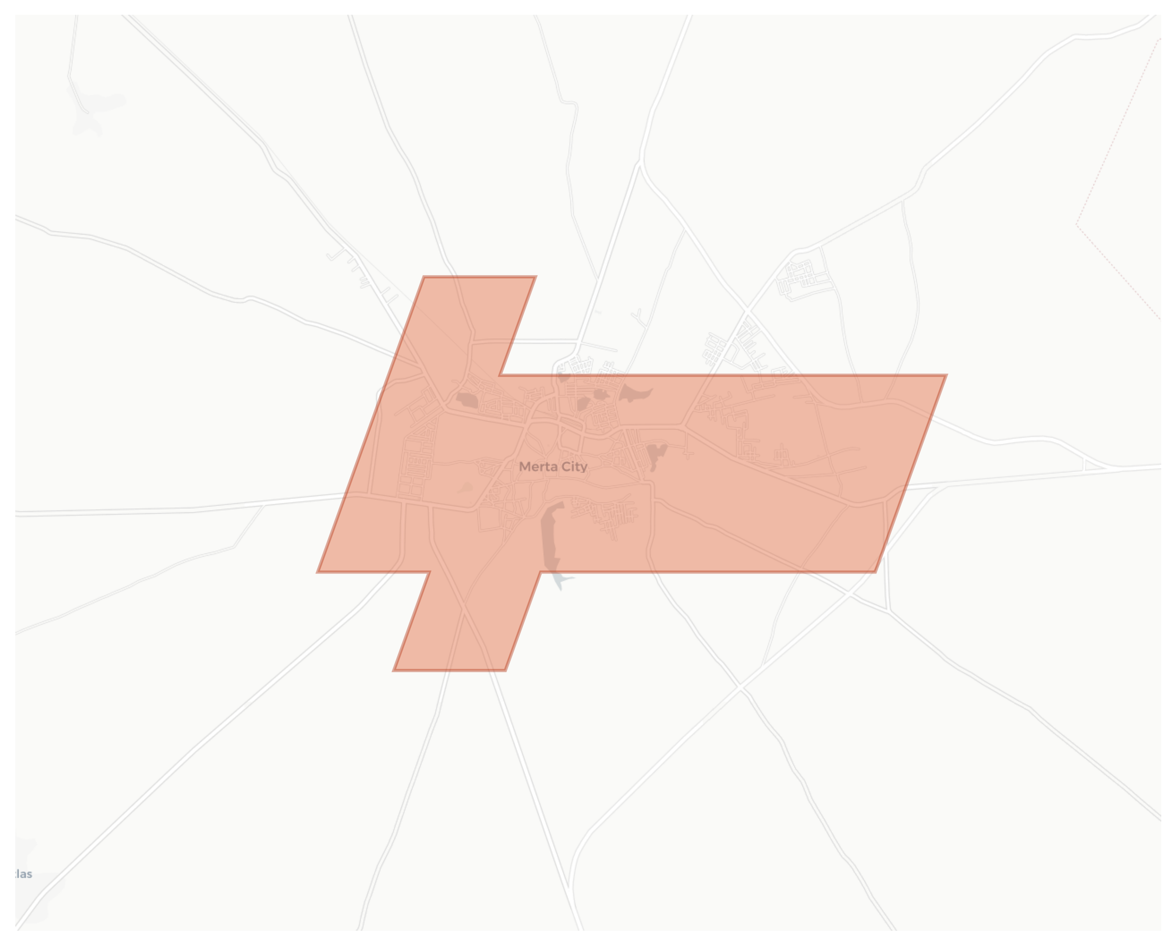 Merta City geographic map